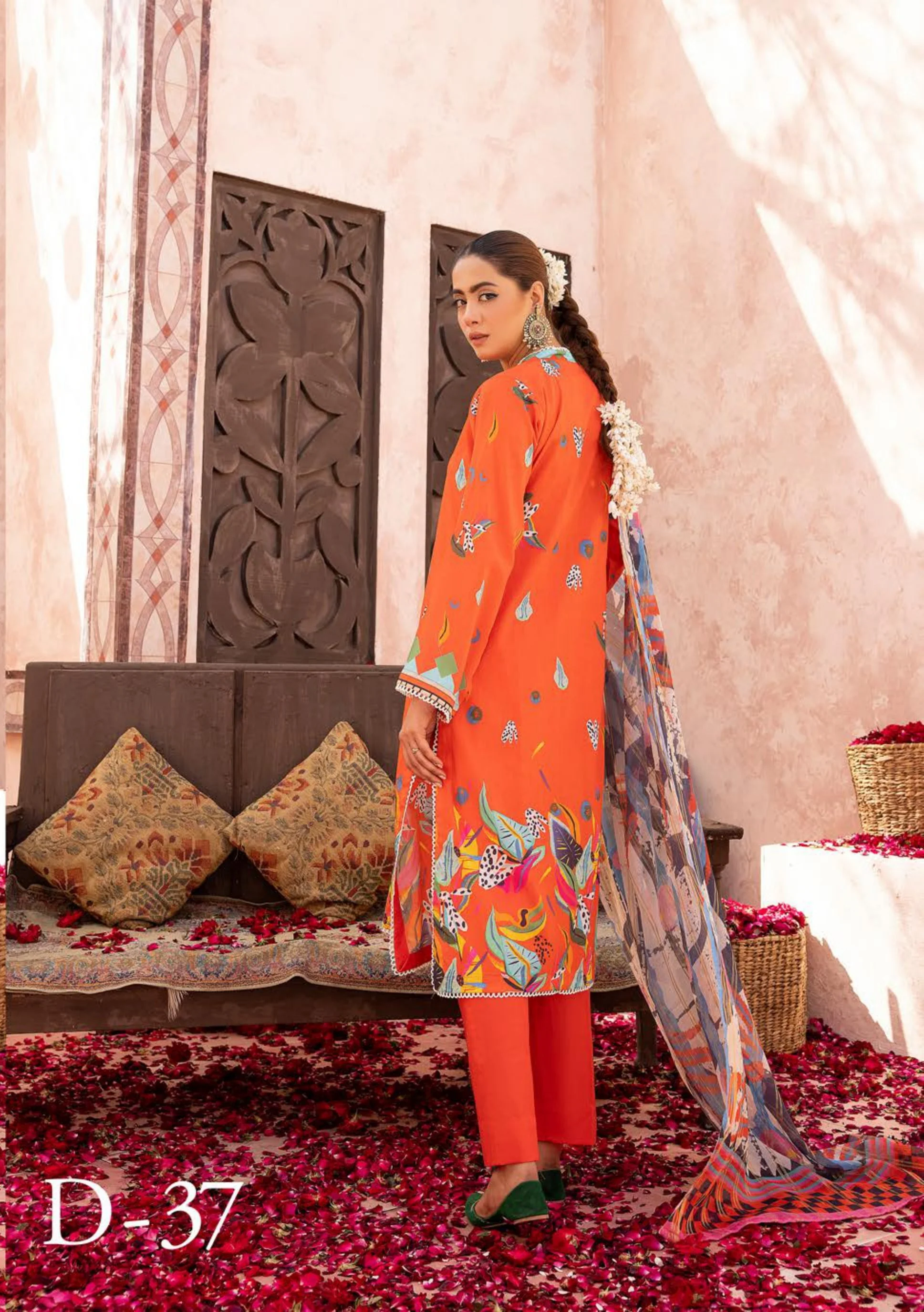 3Piece - Printed Lawn Suit POP ART  GJPA2402A37 - Image 7