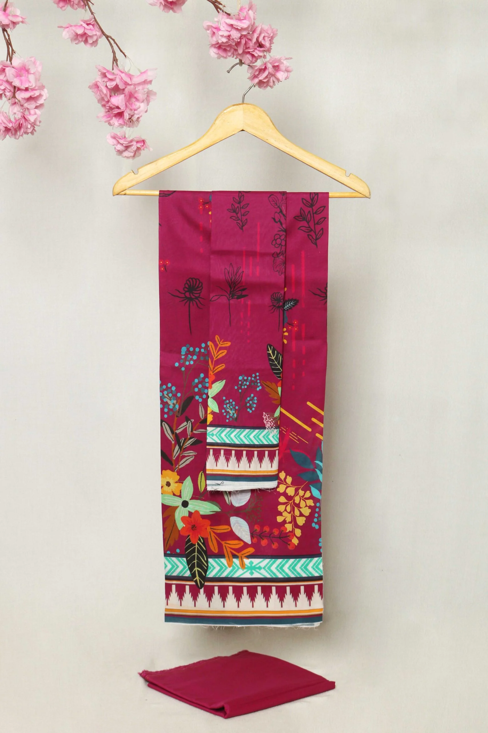 3Piece - Printed Lawn Suit POP ART GJPA2402A38 - Image 3