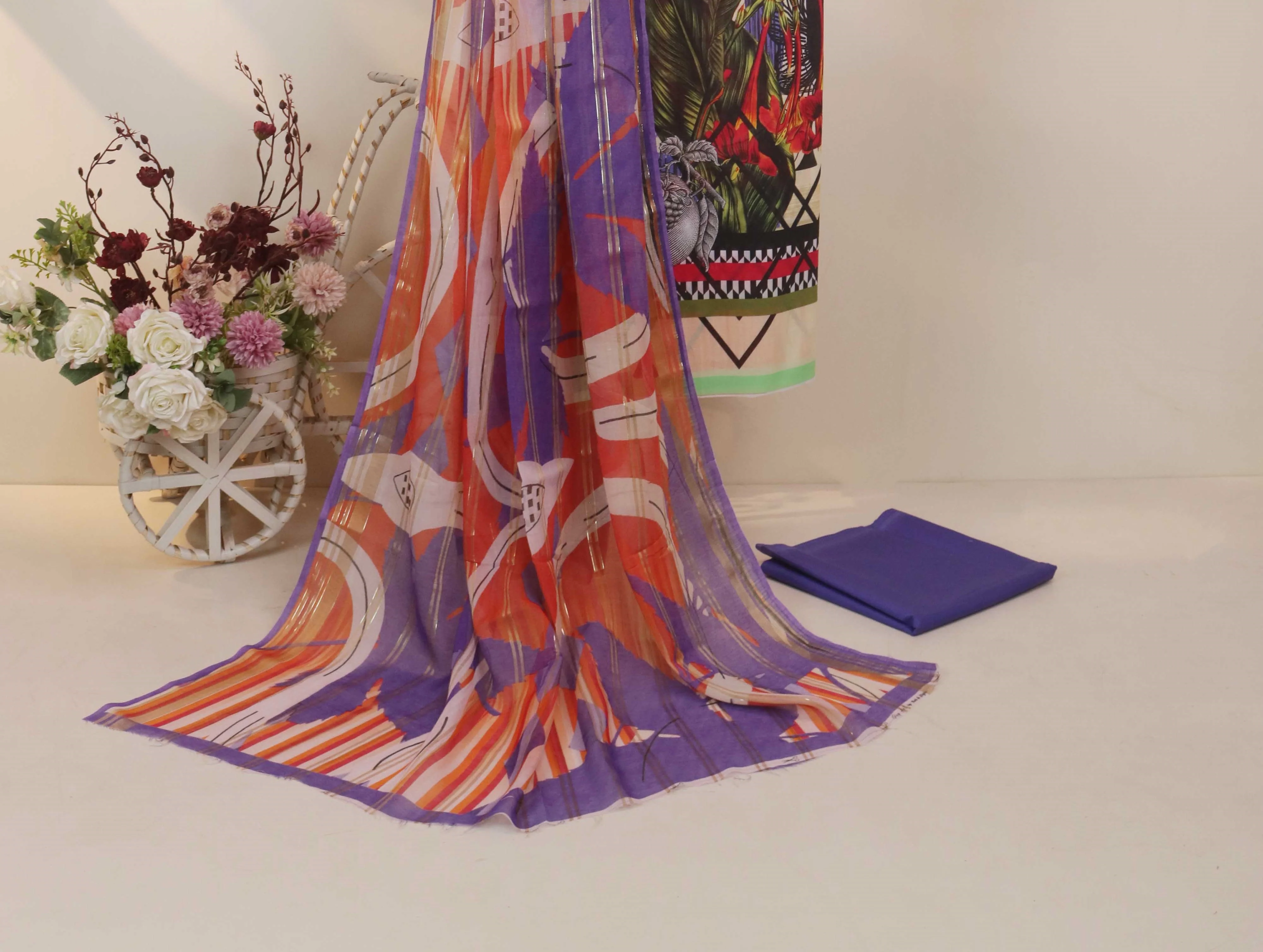 3Piece - Printed Lawn Suit POP ART  H25PA1215 - Image 3