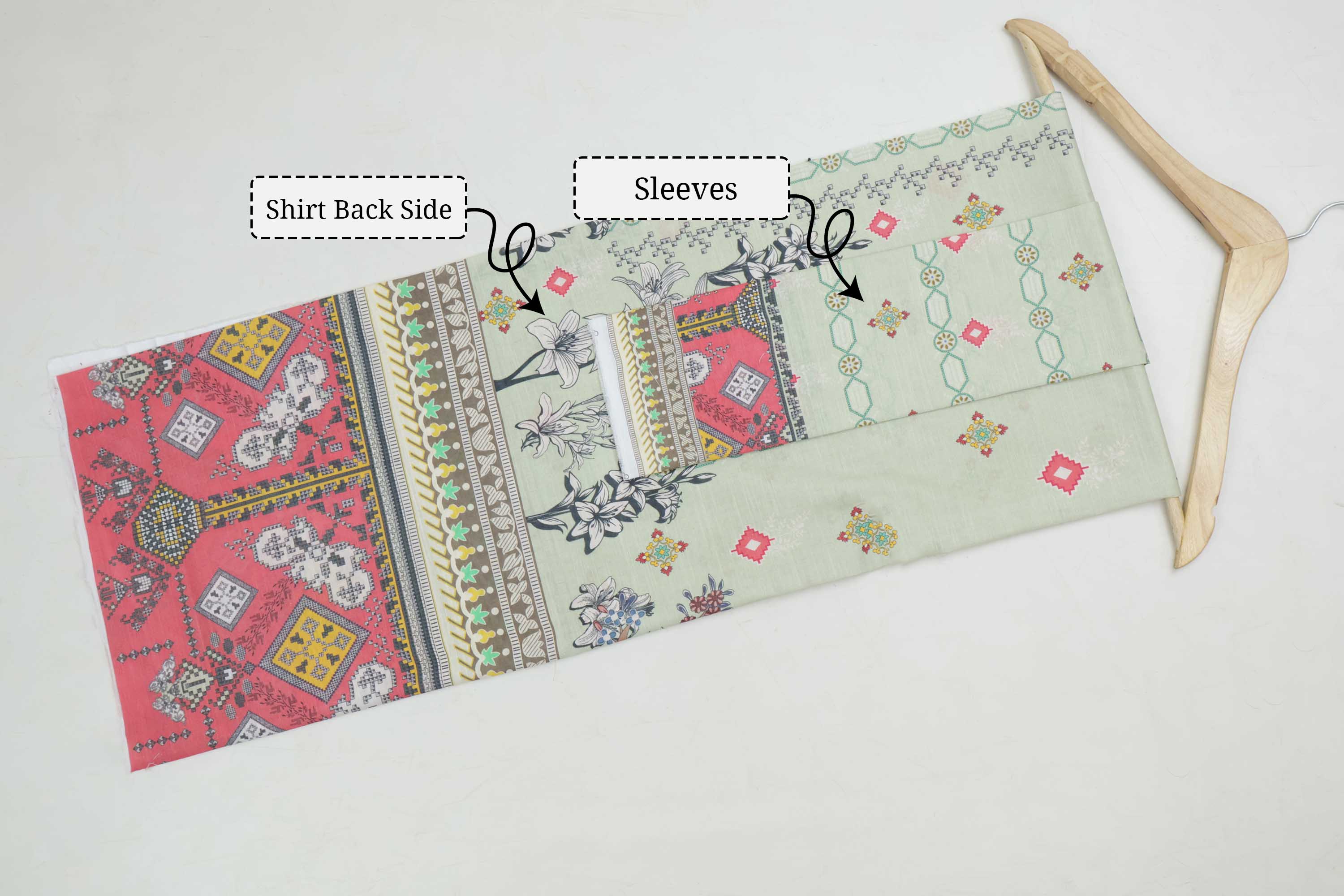 3Piece - Superior Printed Lawn Suit Carnation CR05 - Image 6