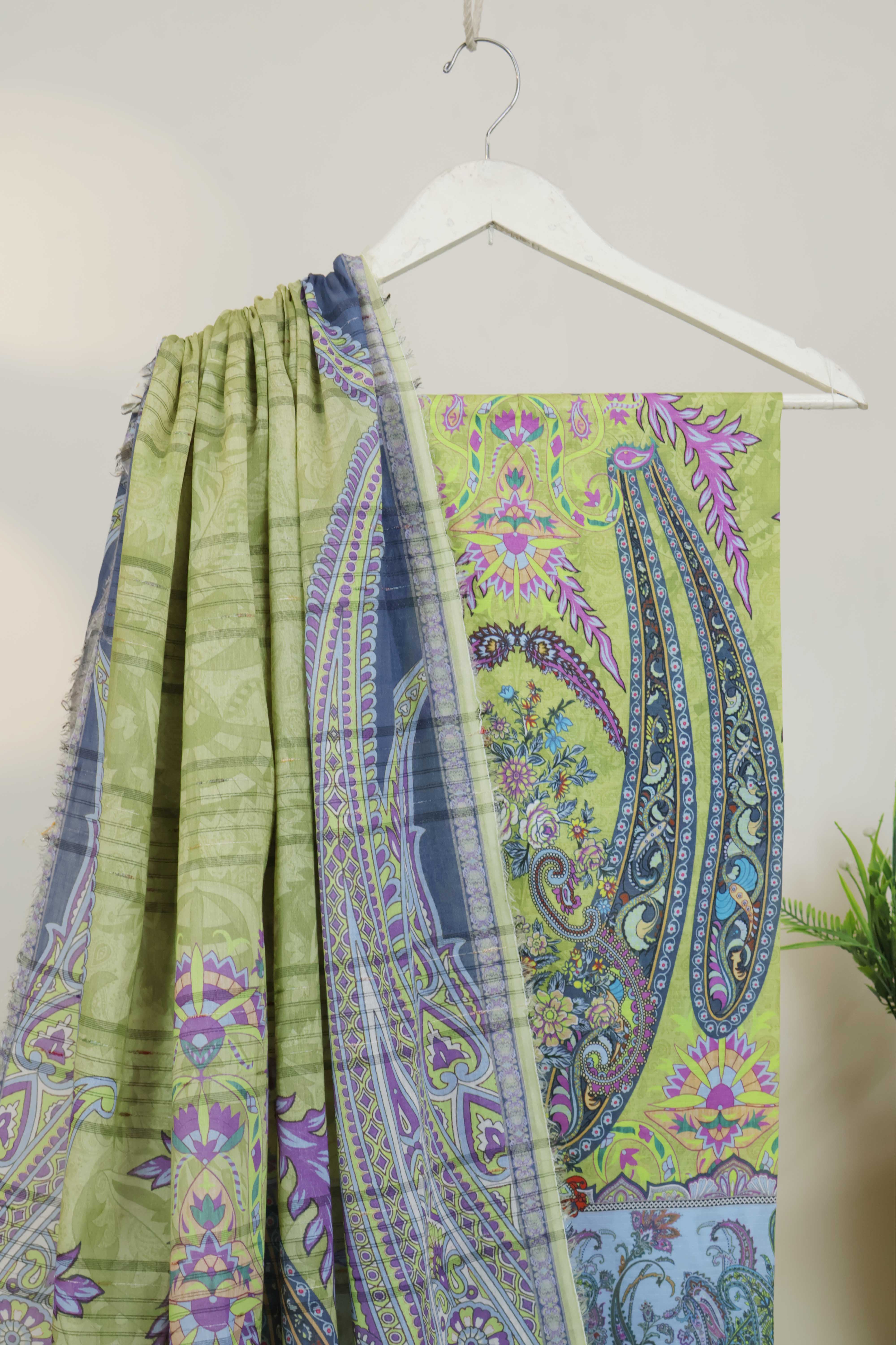 3Piece - Superior Printed Lawn Suit Carnation CR10 - Image 3