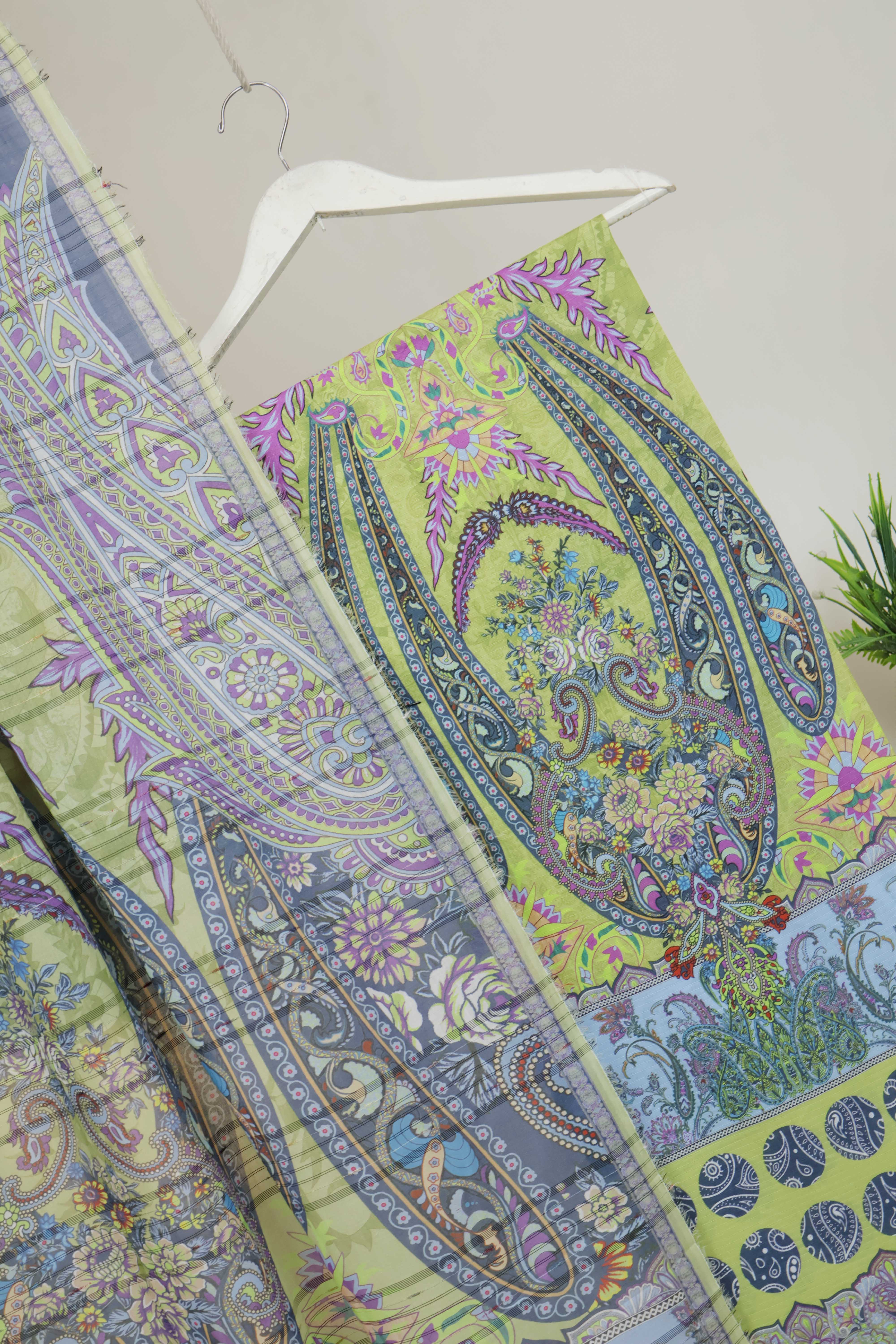 3Piece - Superior Printed Lawn Suit Carnation CR10 - Image 5