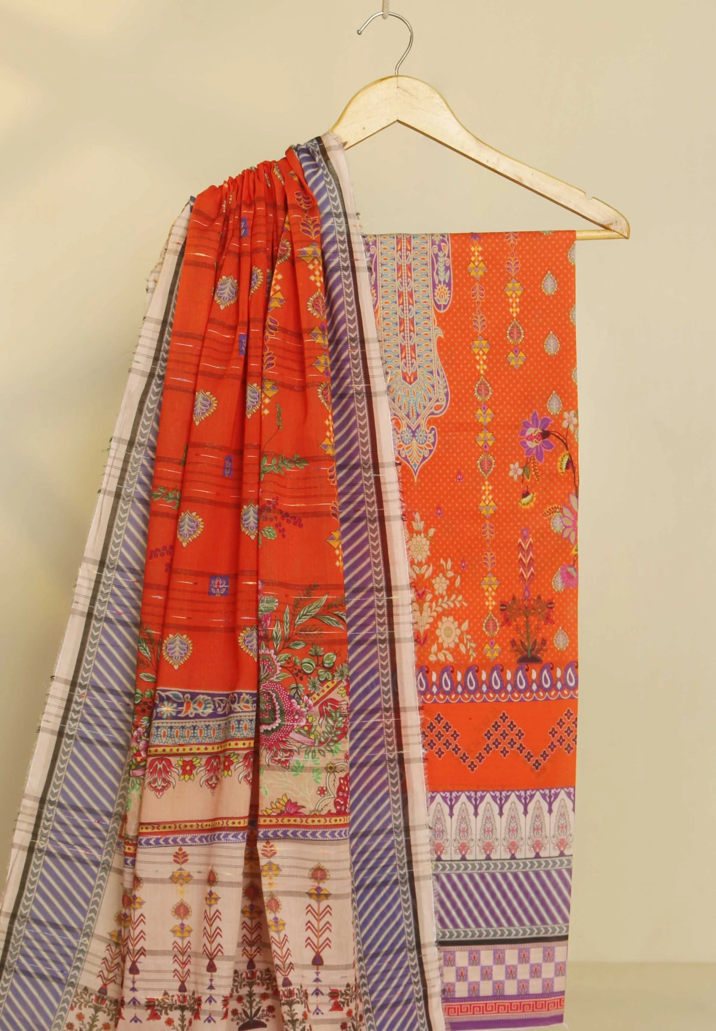 3Piece - Superior Printed Lawn Suit Carnation CR16 - Image 3