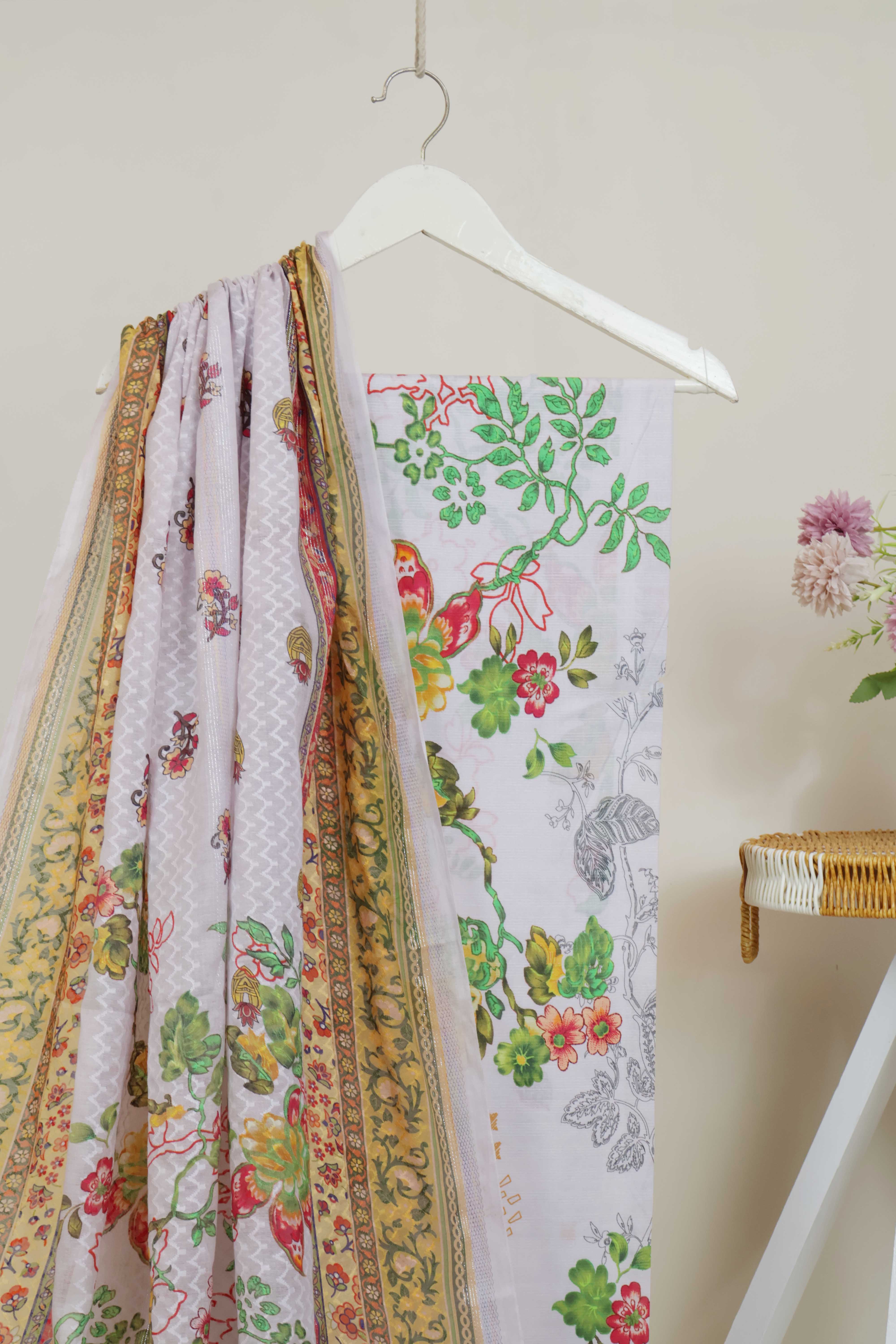 3Piece - Superior Printed Lawn Suit Carnation CR24 - Image 3
