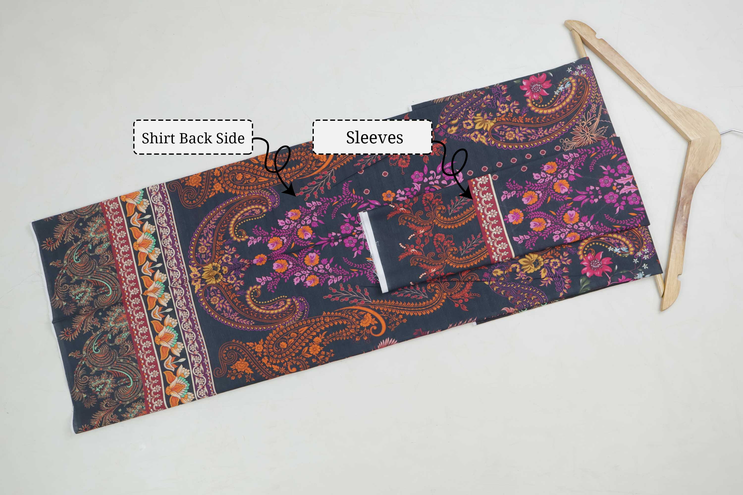 3Piece - Superior Printed Lawn Suit Carnation CR25 - Image 6