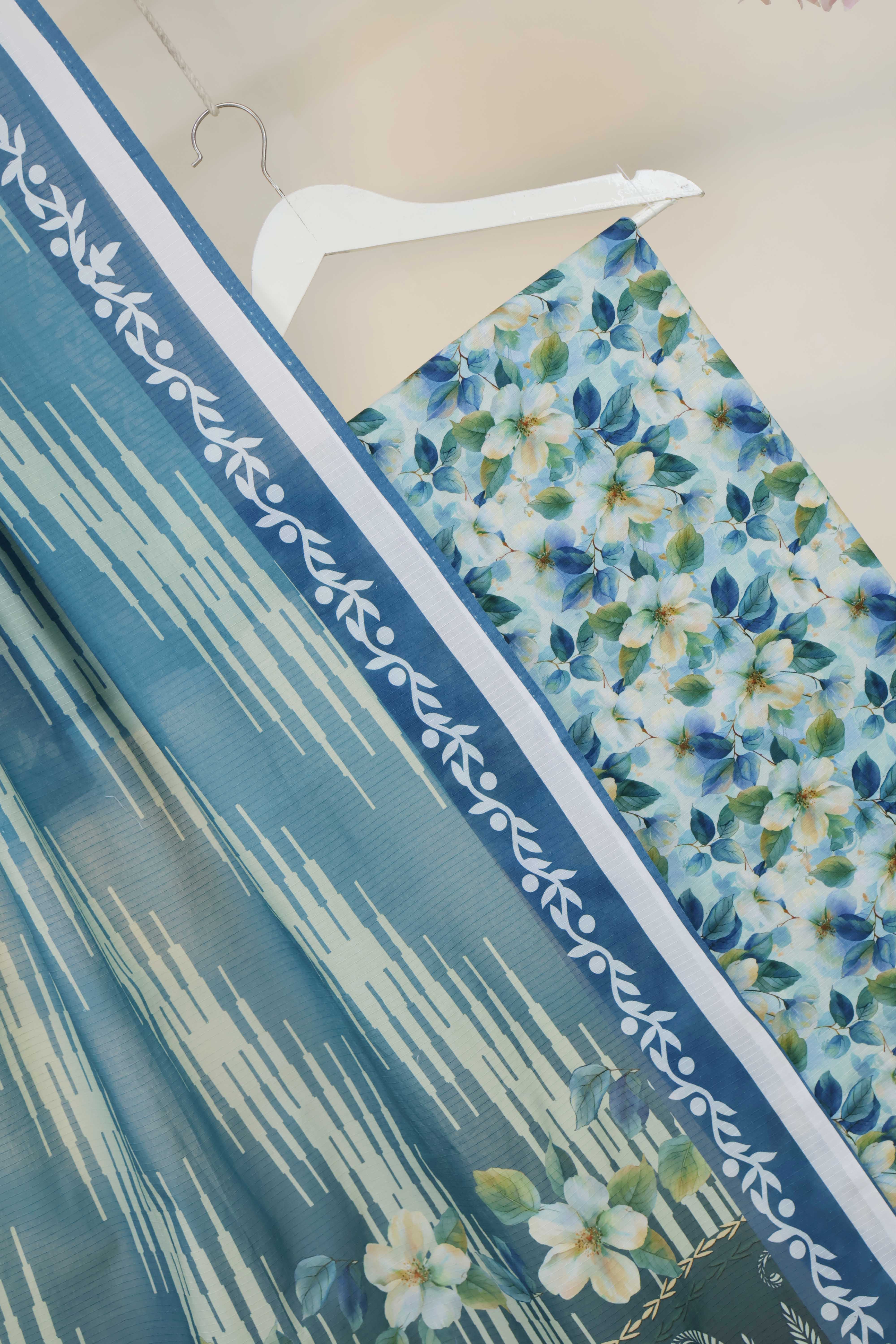 3Piece - Printed Doriya Lawn Suit L3PSR01 - Image 3