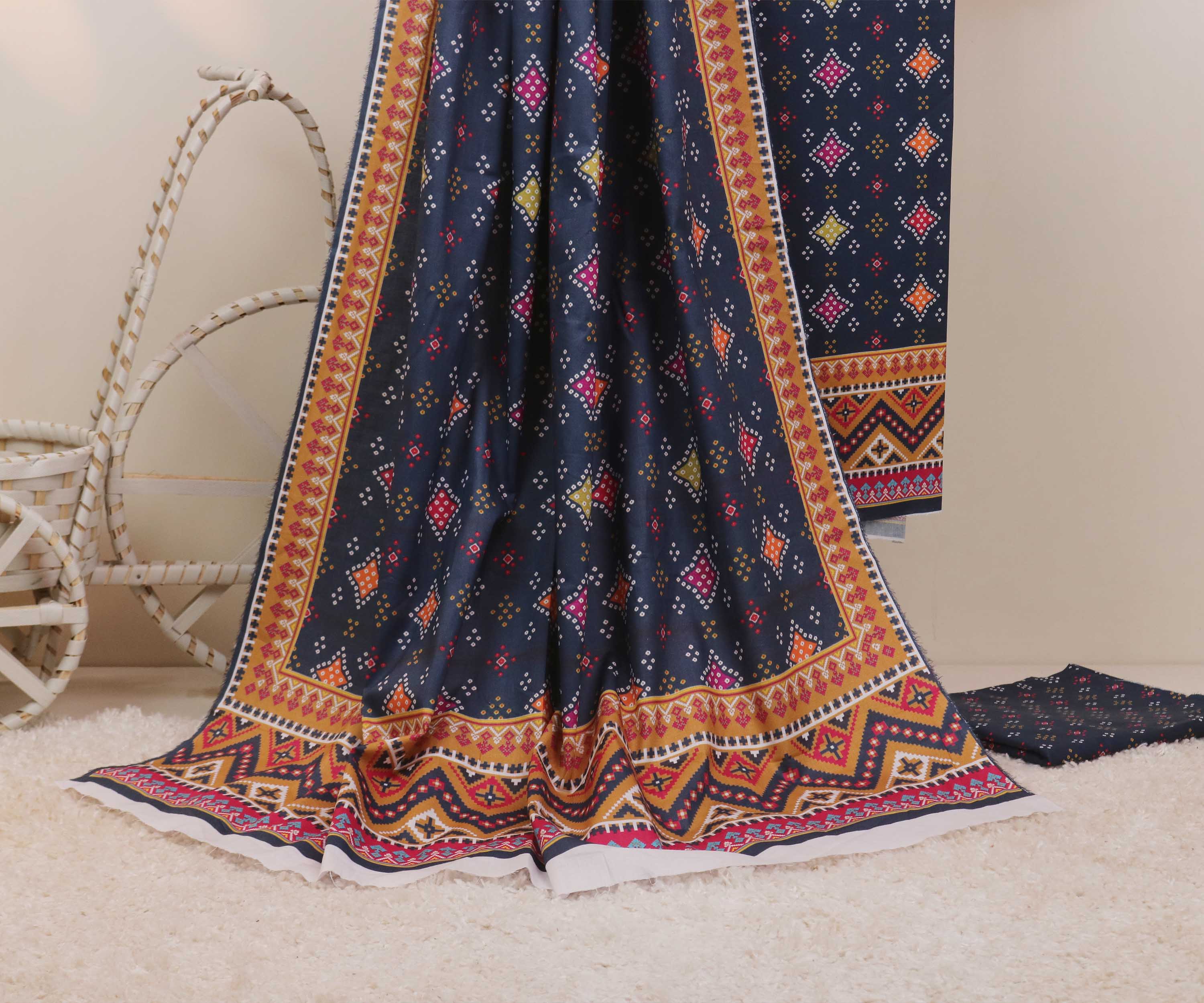 Cambric Printed Suit H25SLST82 - Image 3