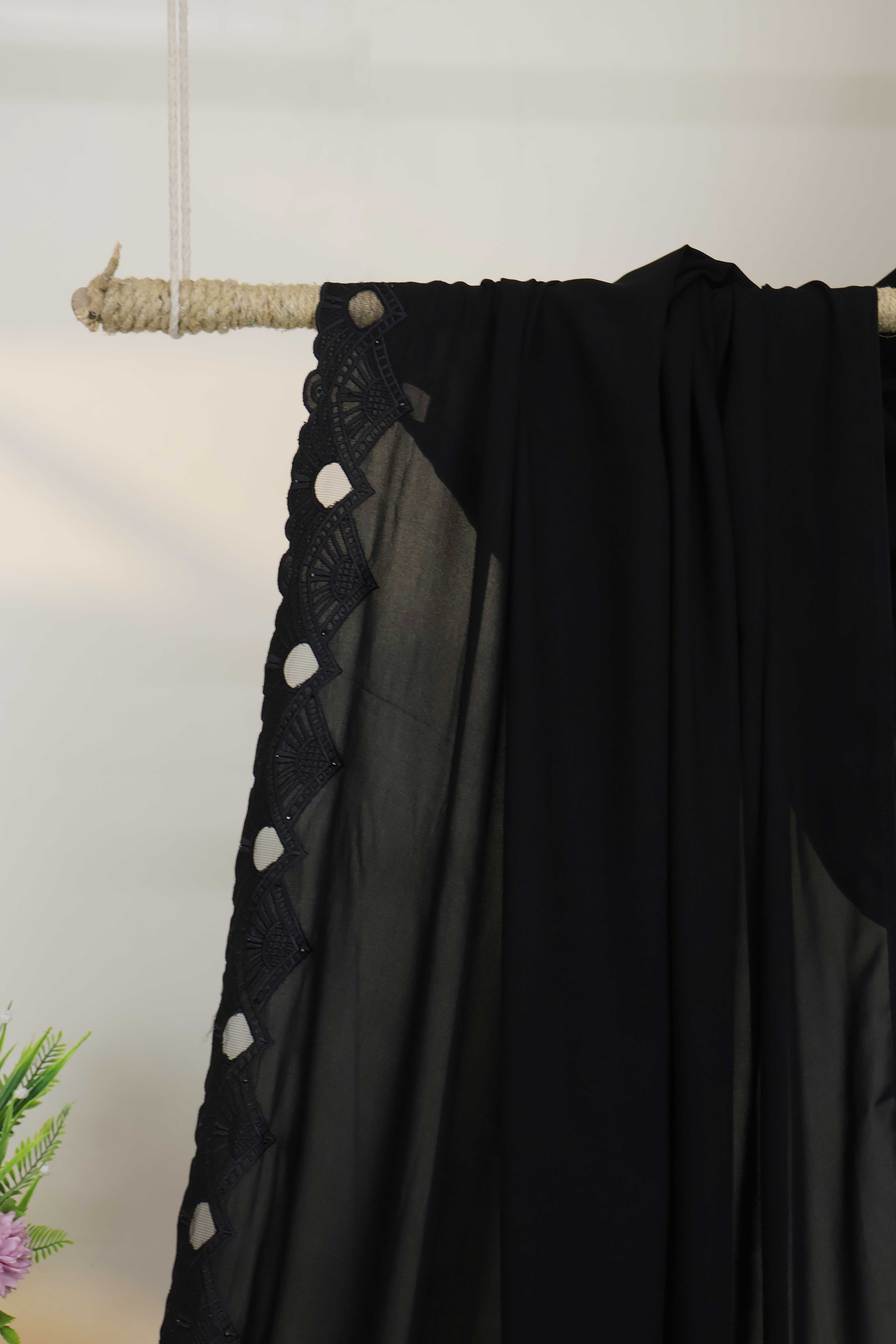 Embroidered Boarder Shawl HLSH70 - Image 5