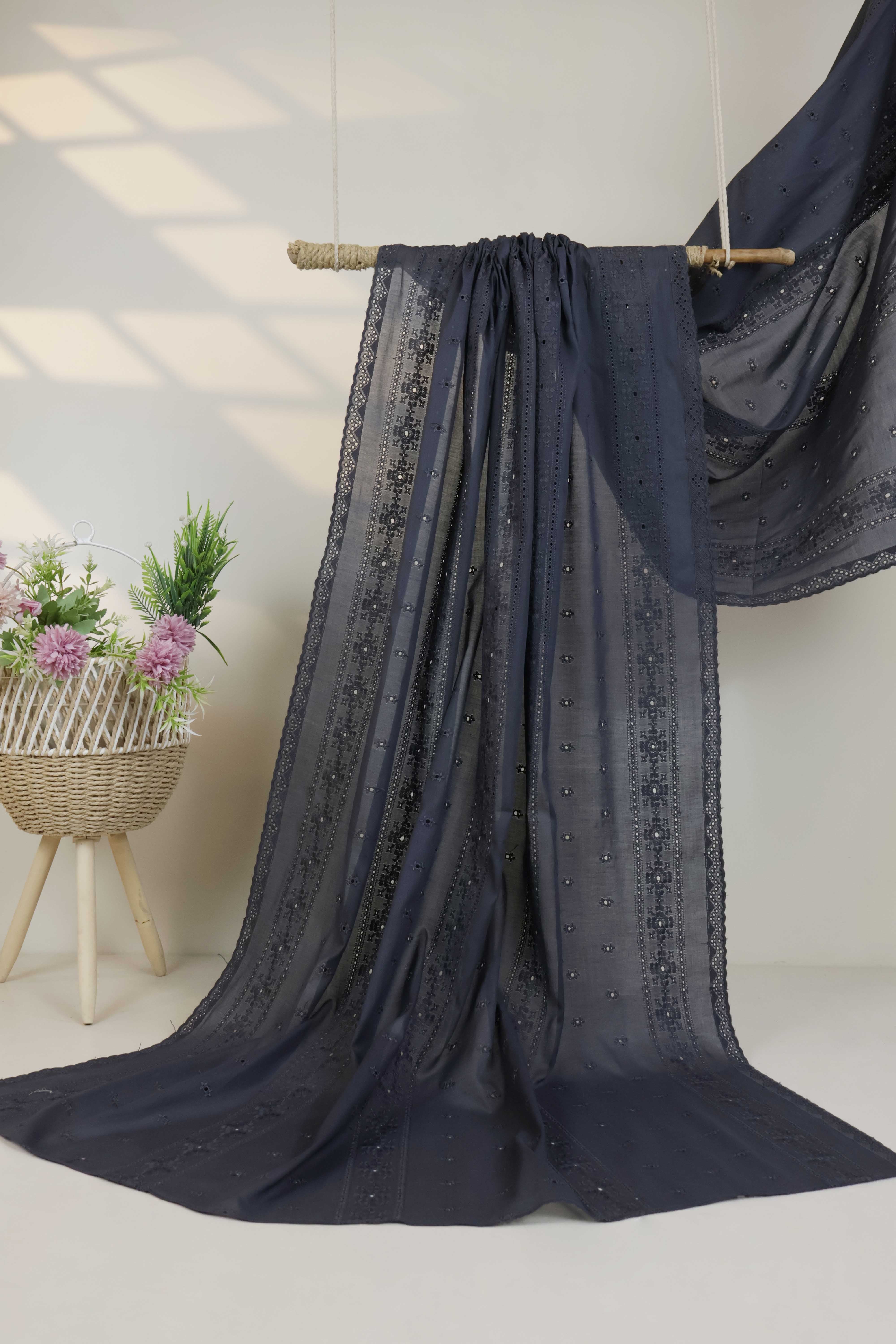 Embroidered Lawn Full Size Shawl 1477G - Image 2