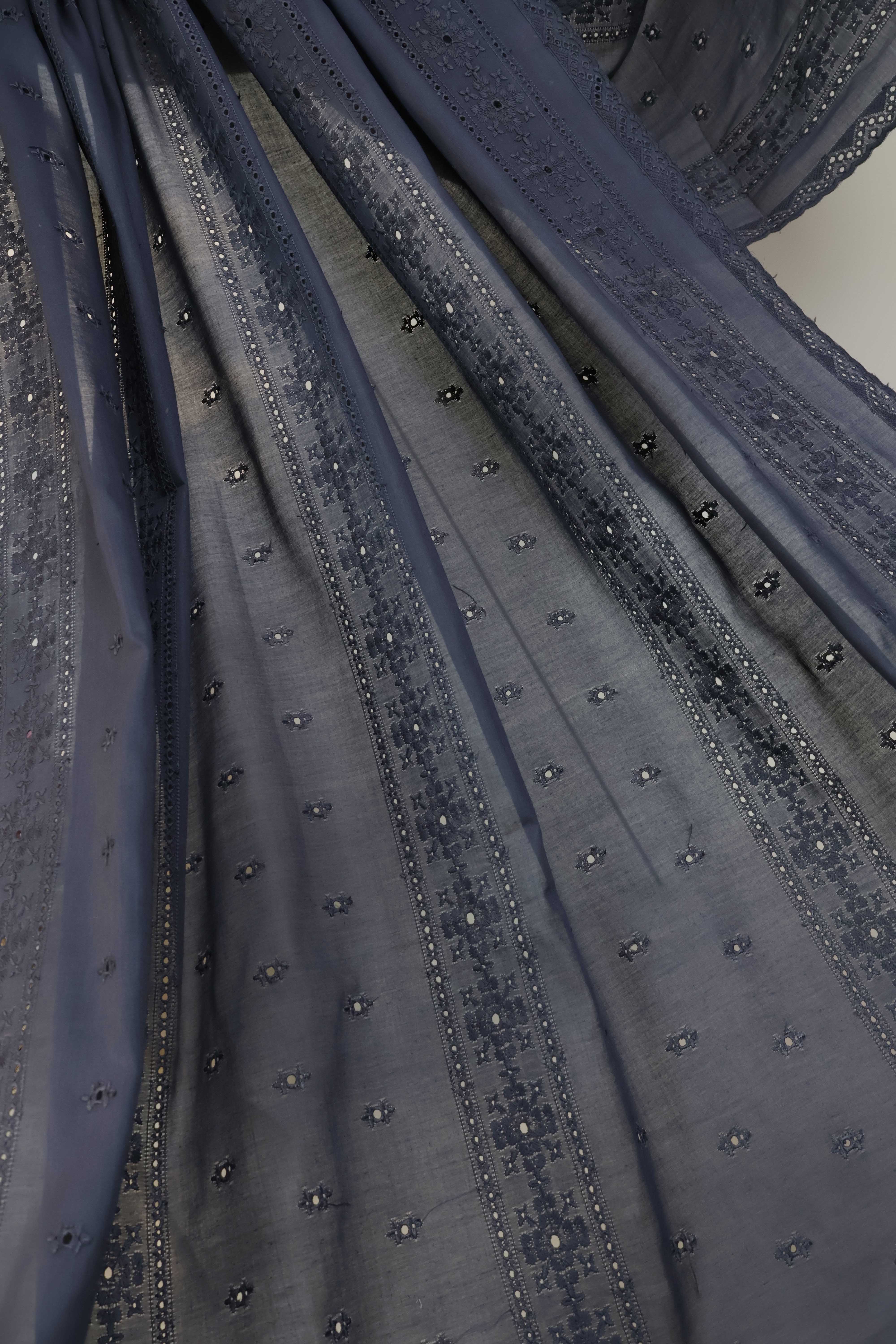 Embroidered Lawn Full Size Shawl 1477G - Image 5