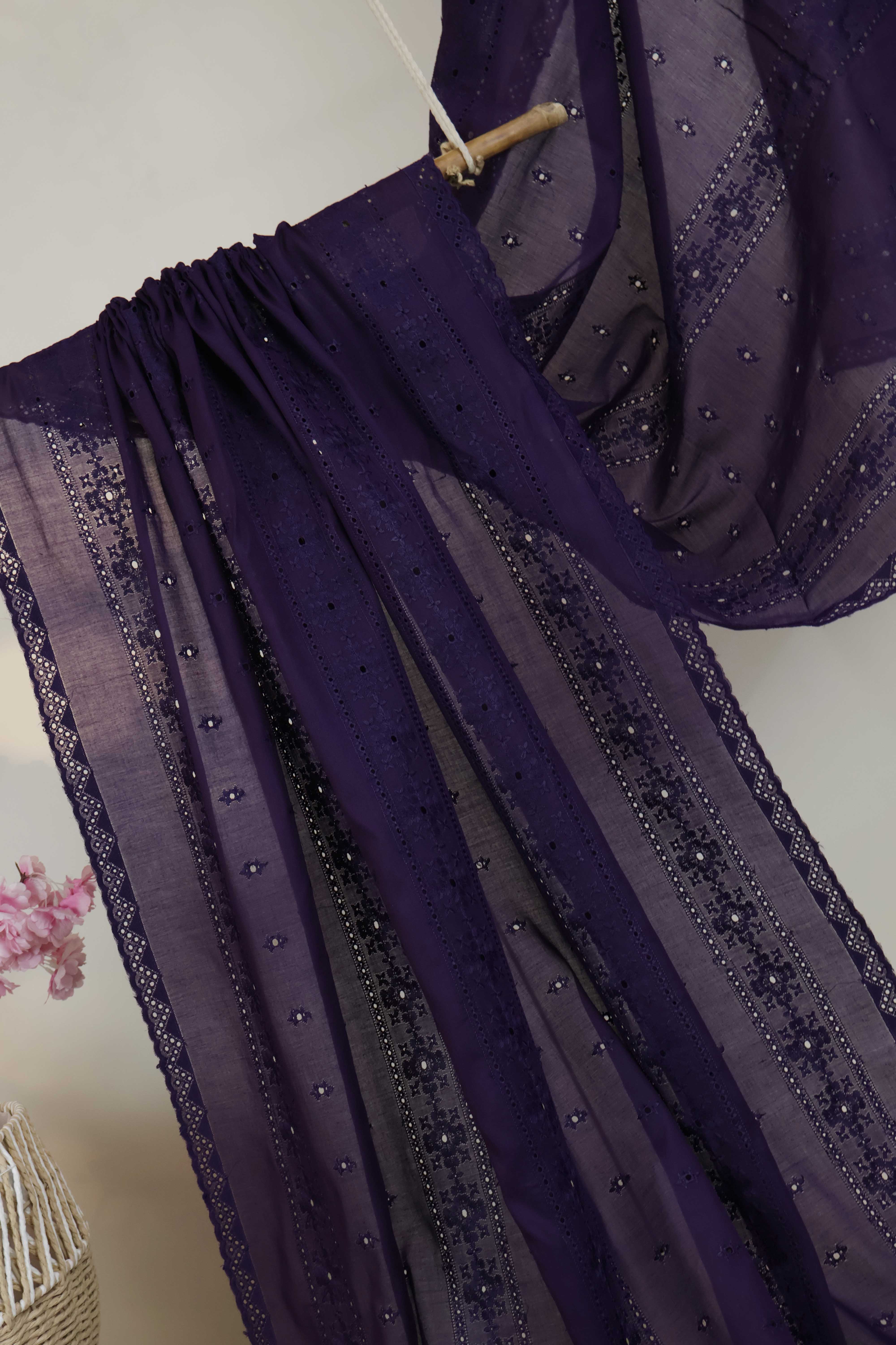 Embroidered Lawn Full Size Shawl 1477K - Image 5
