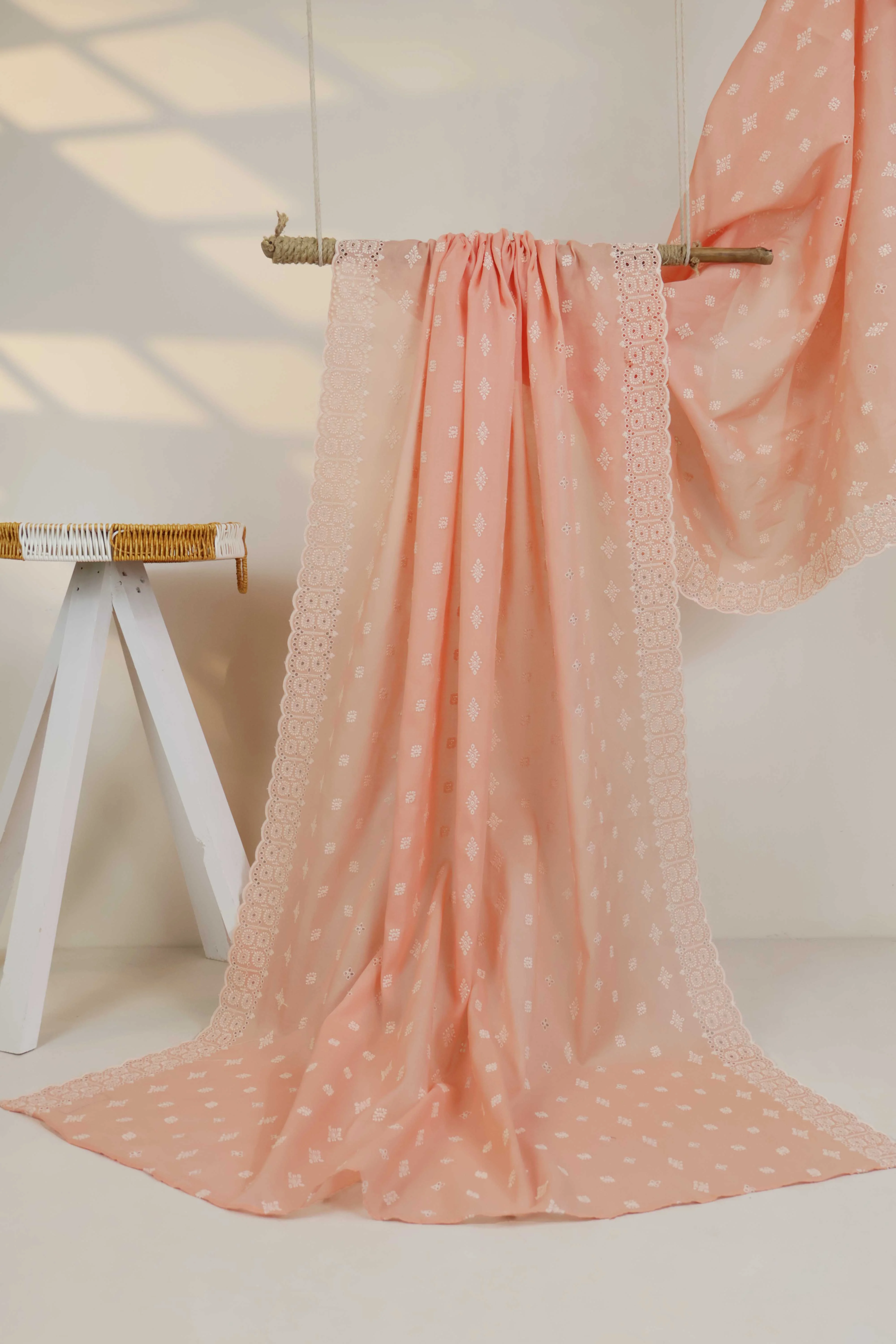 Embroidered Lawn Full Size Shawl 3849B