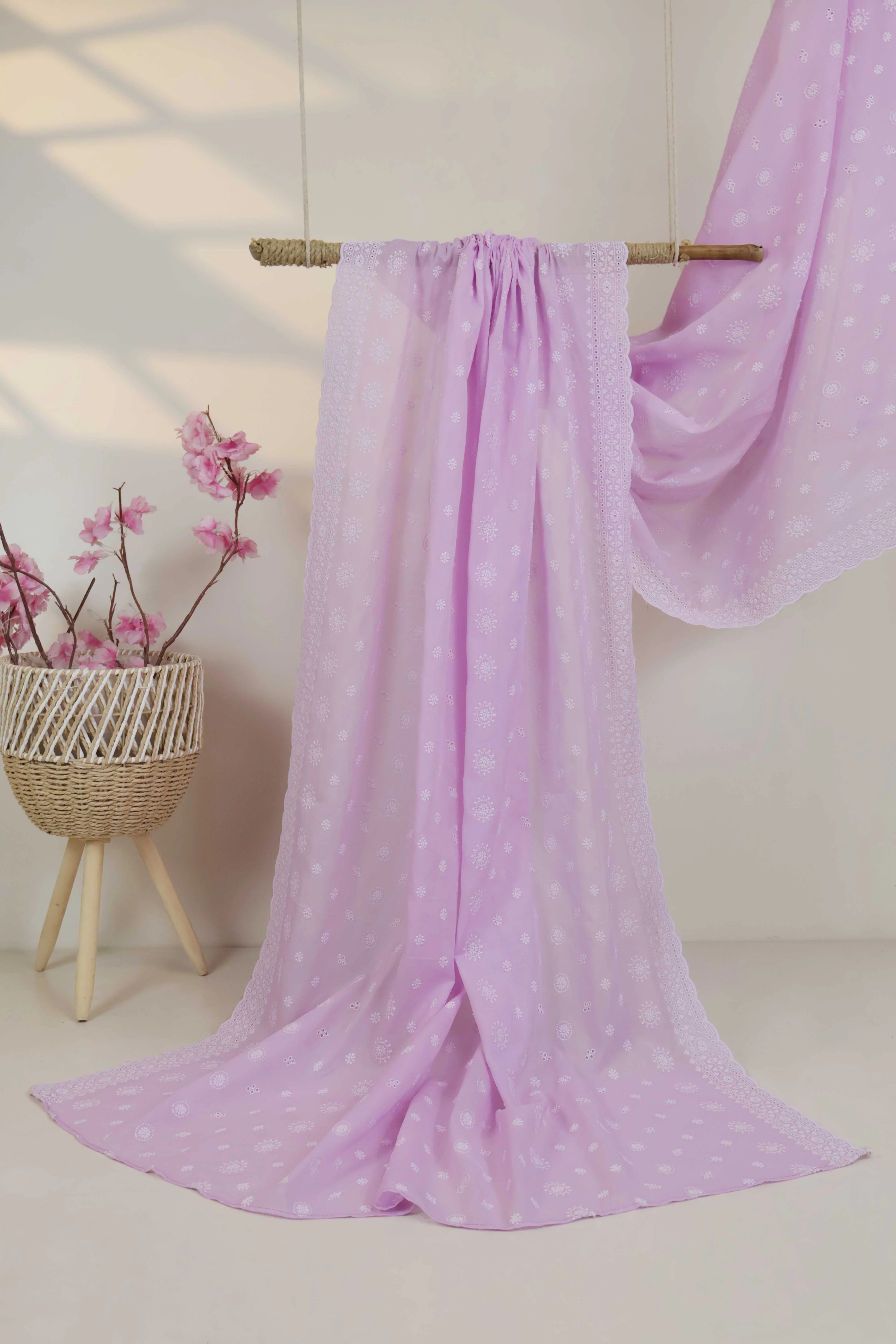 Embroidered Lawn Full Size Shawl 3849D