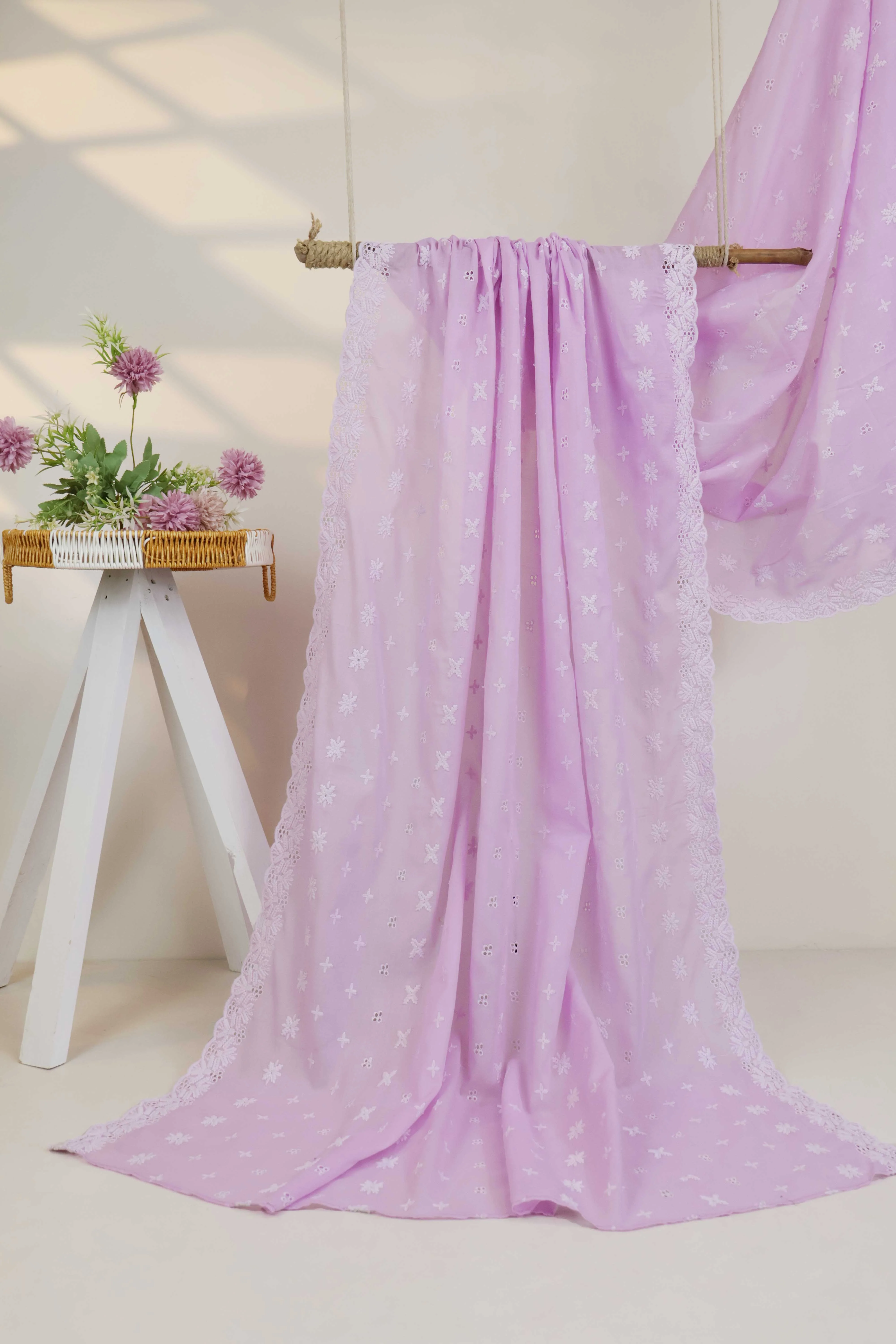 Embroidered Lawn Full Size Shawl 3849E - Image 3