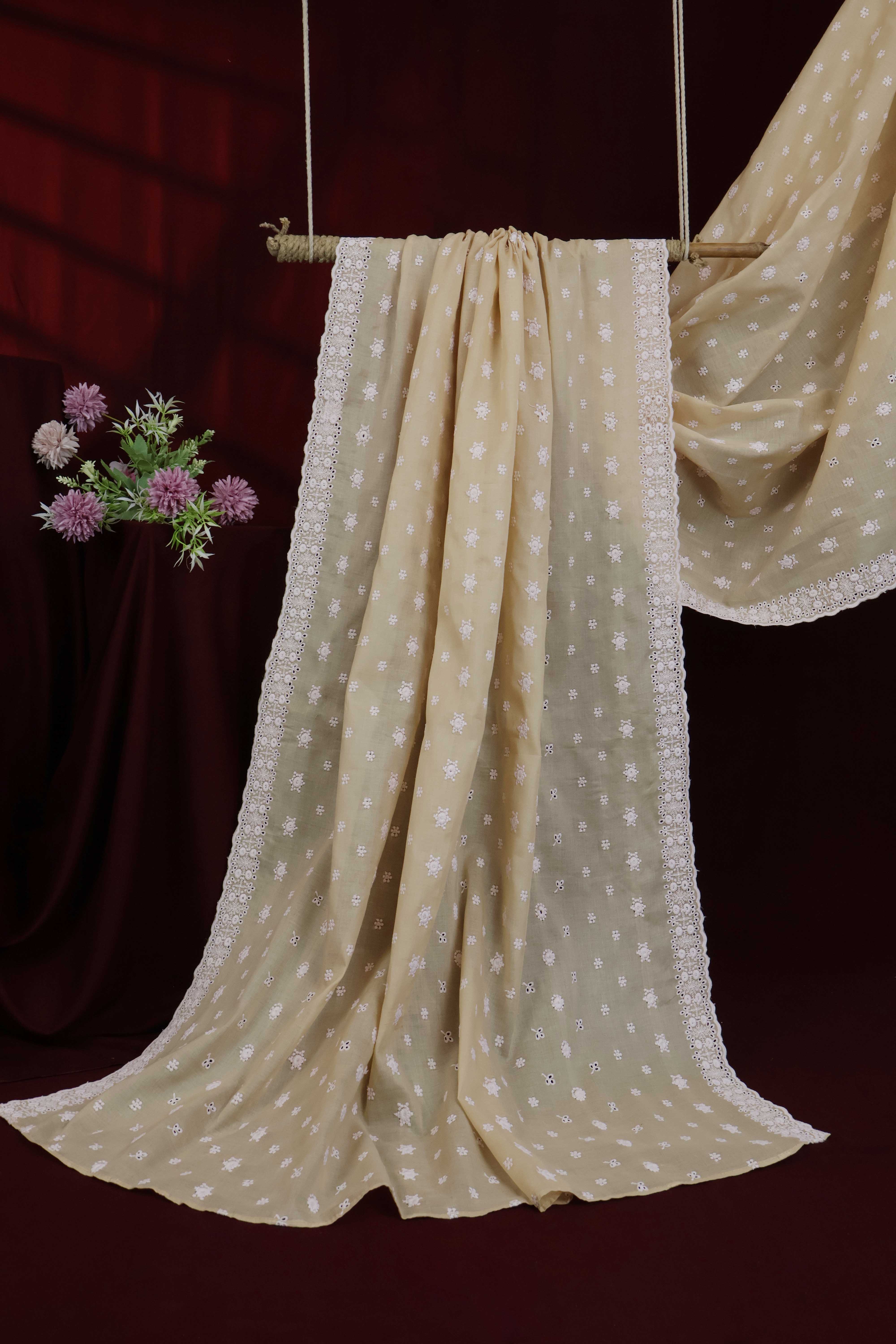 Embroidered Lawn Full Size Shawl 3849K