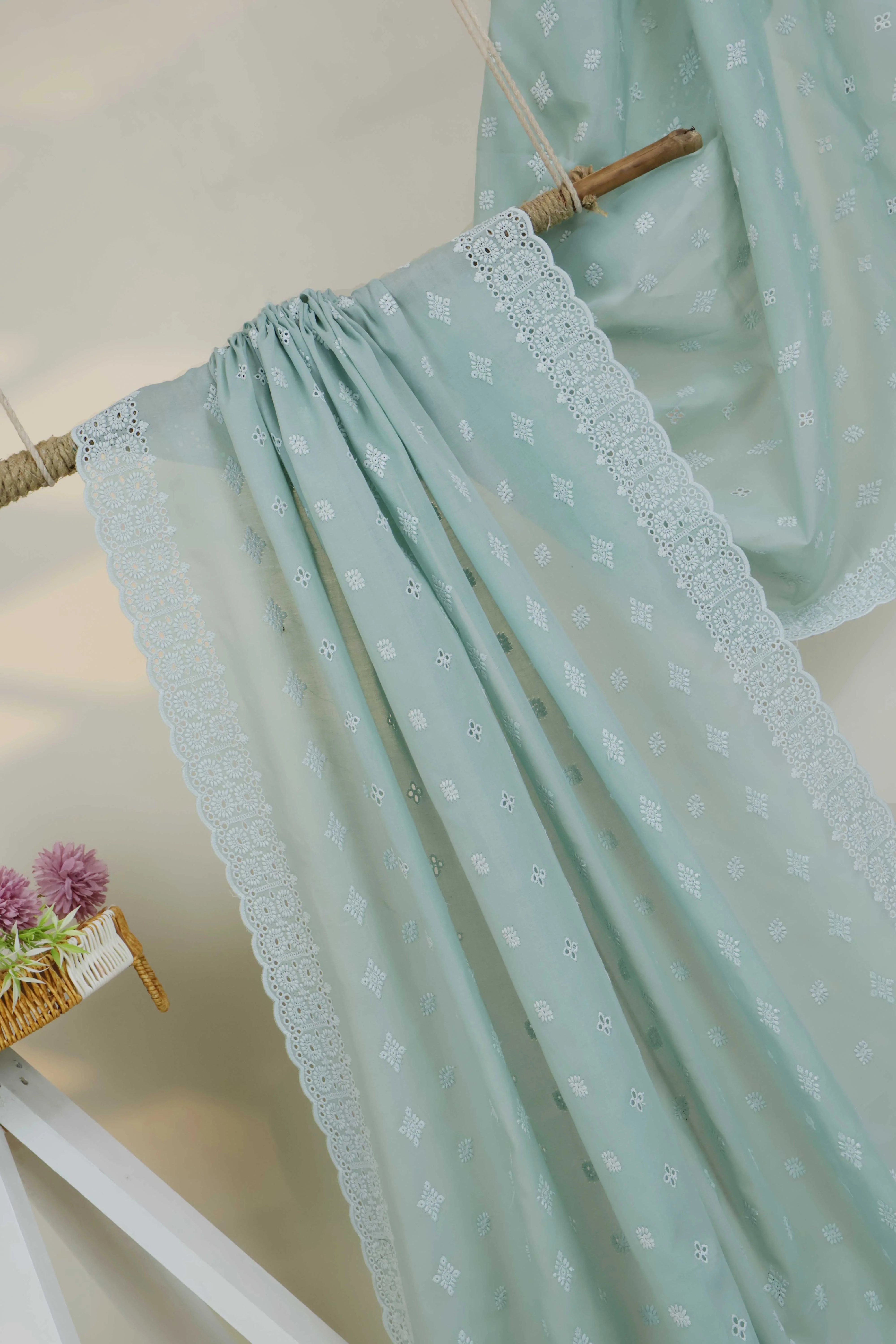 Embroidered Lawn Full Size Shawl 3849O - Image 2