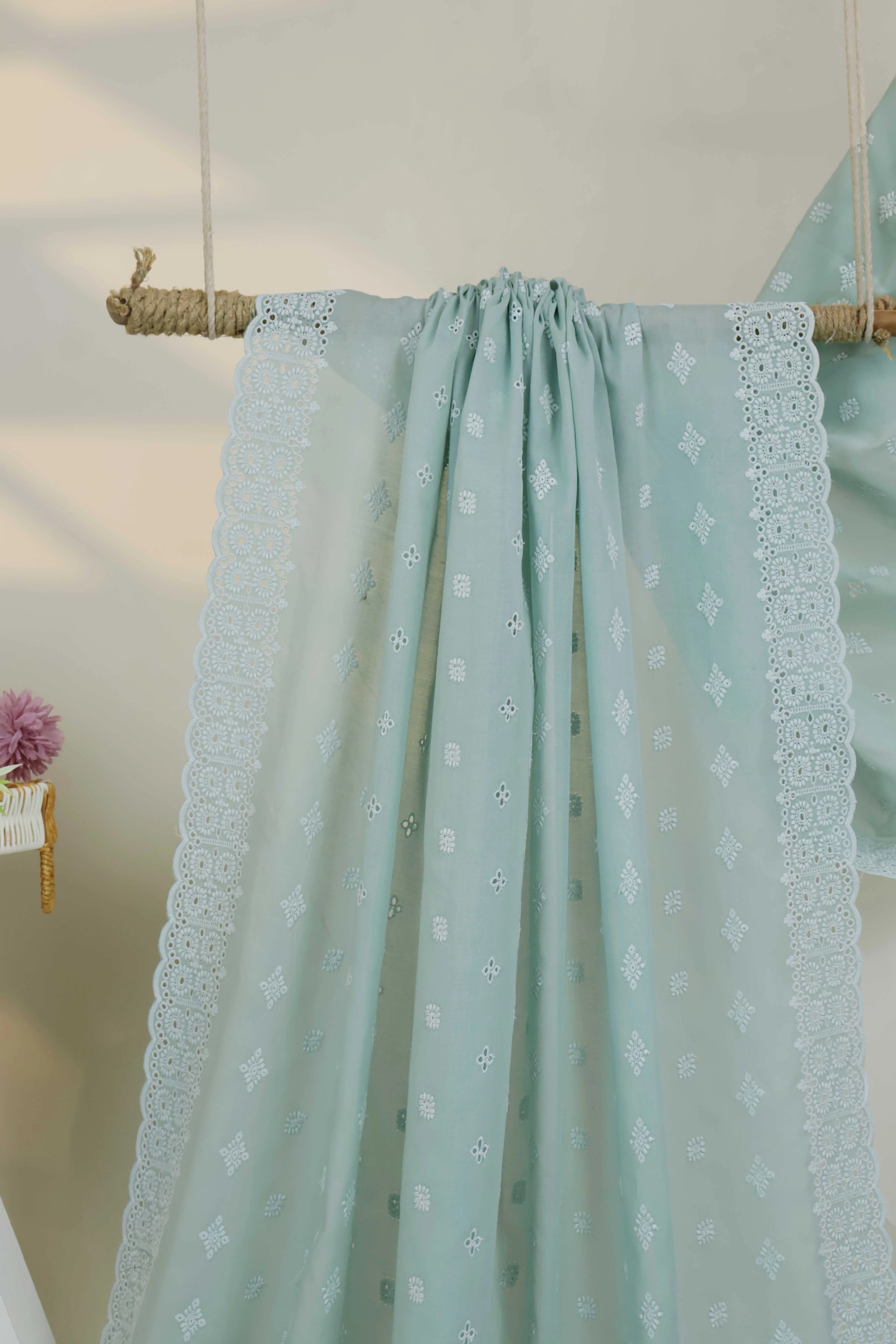Embroidered Lawn Full Size Shawl 3849O - Image 4