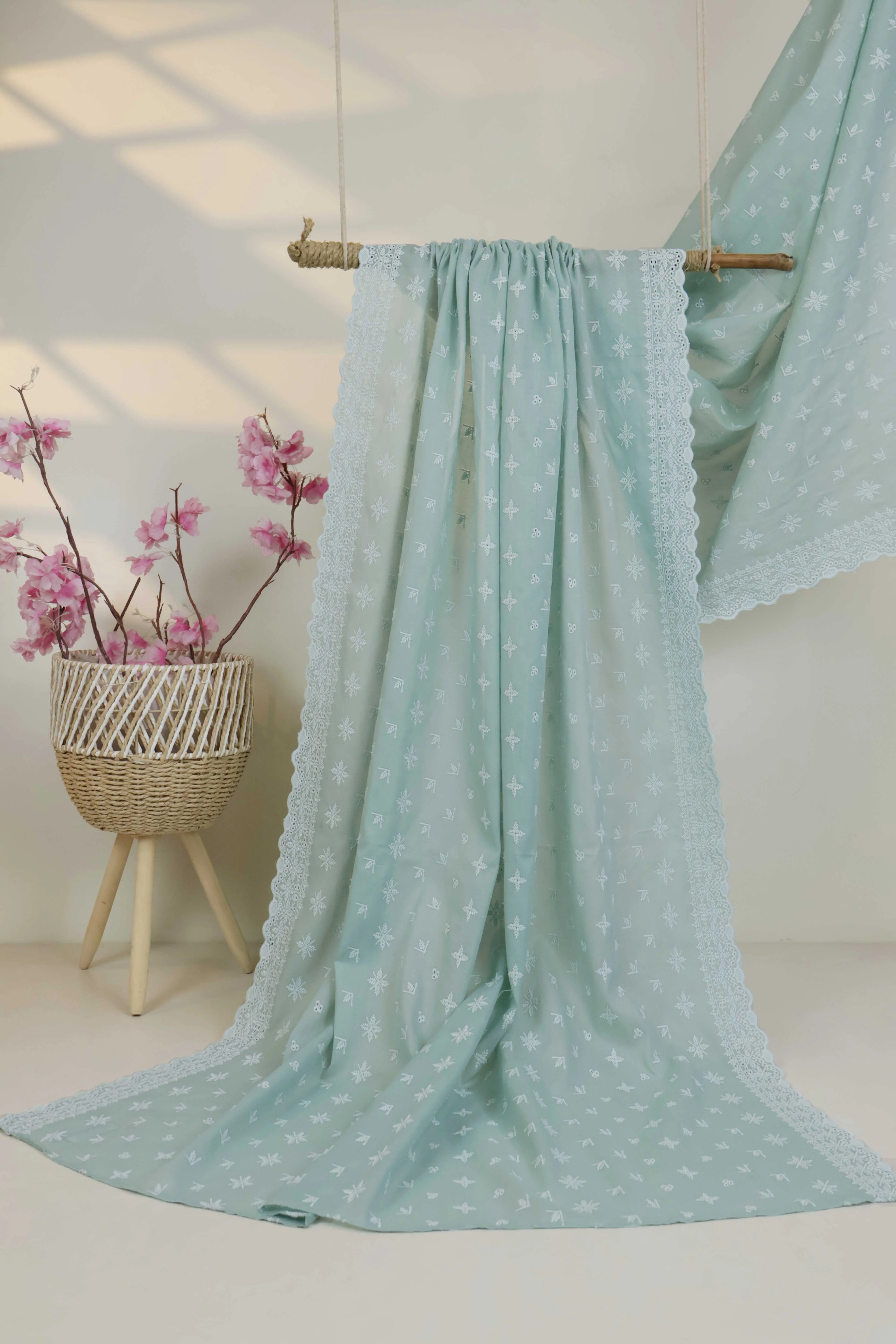 Embroidered Lawn Full Size Shawl 3849P - Image 2