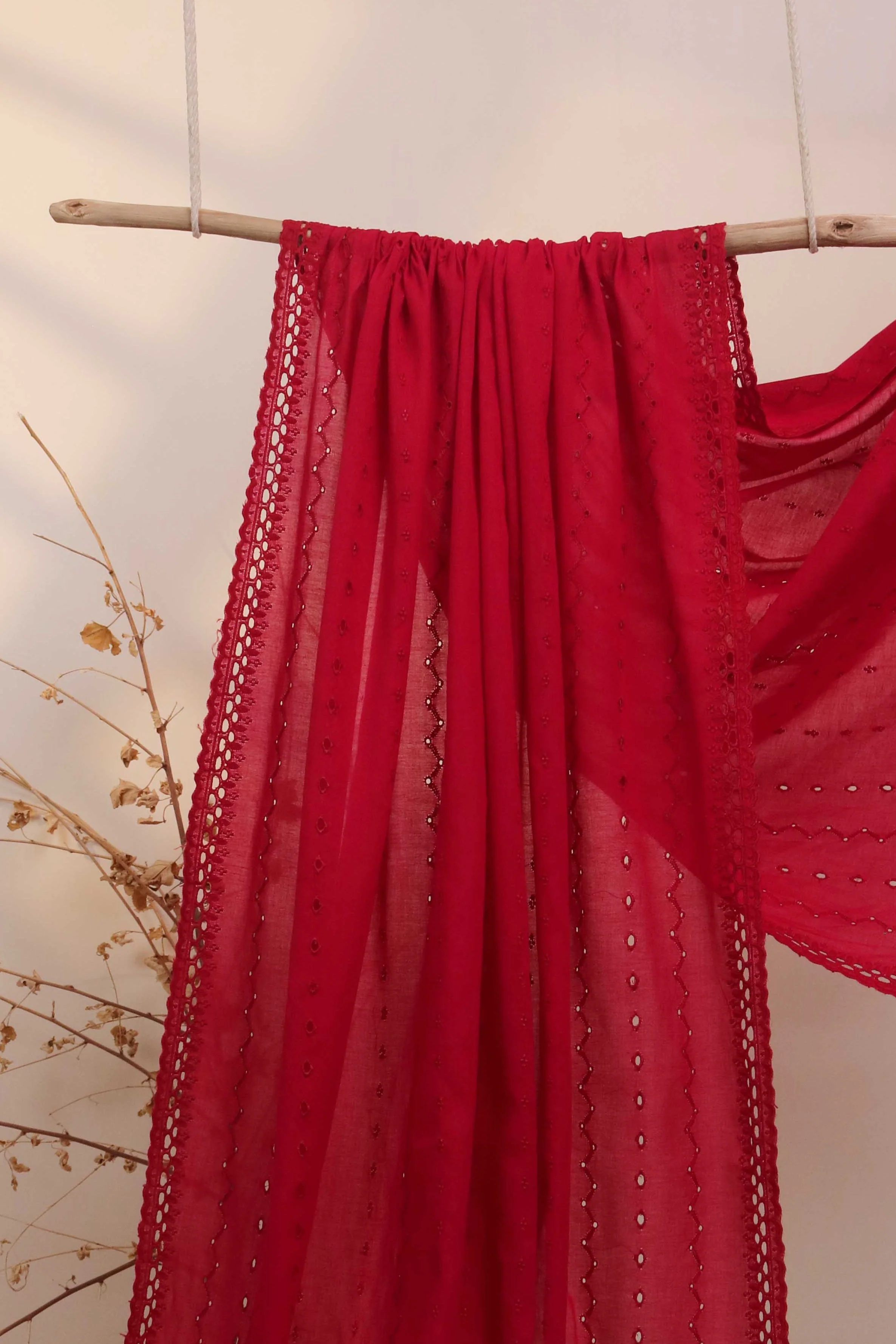 Embroidered Lawn Shawl 2868B - Image 2