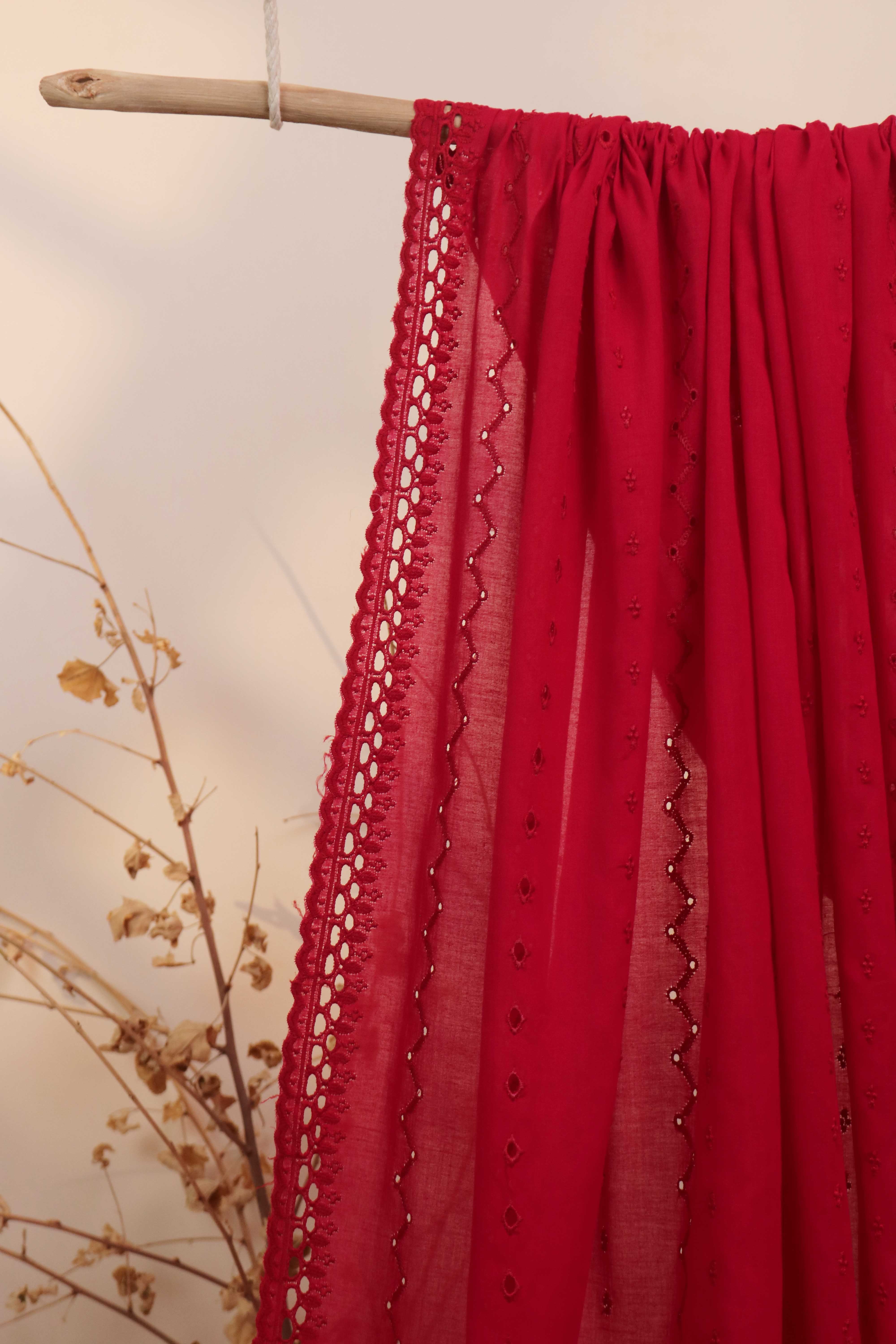 Embroidered Lawn Shawl 2868B - Image 3
