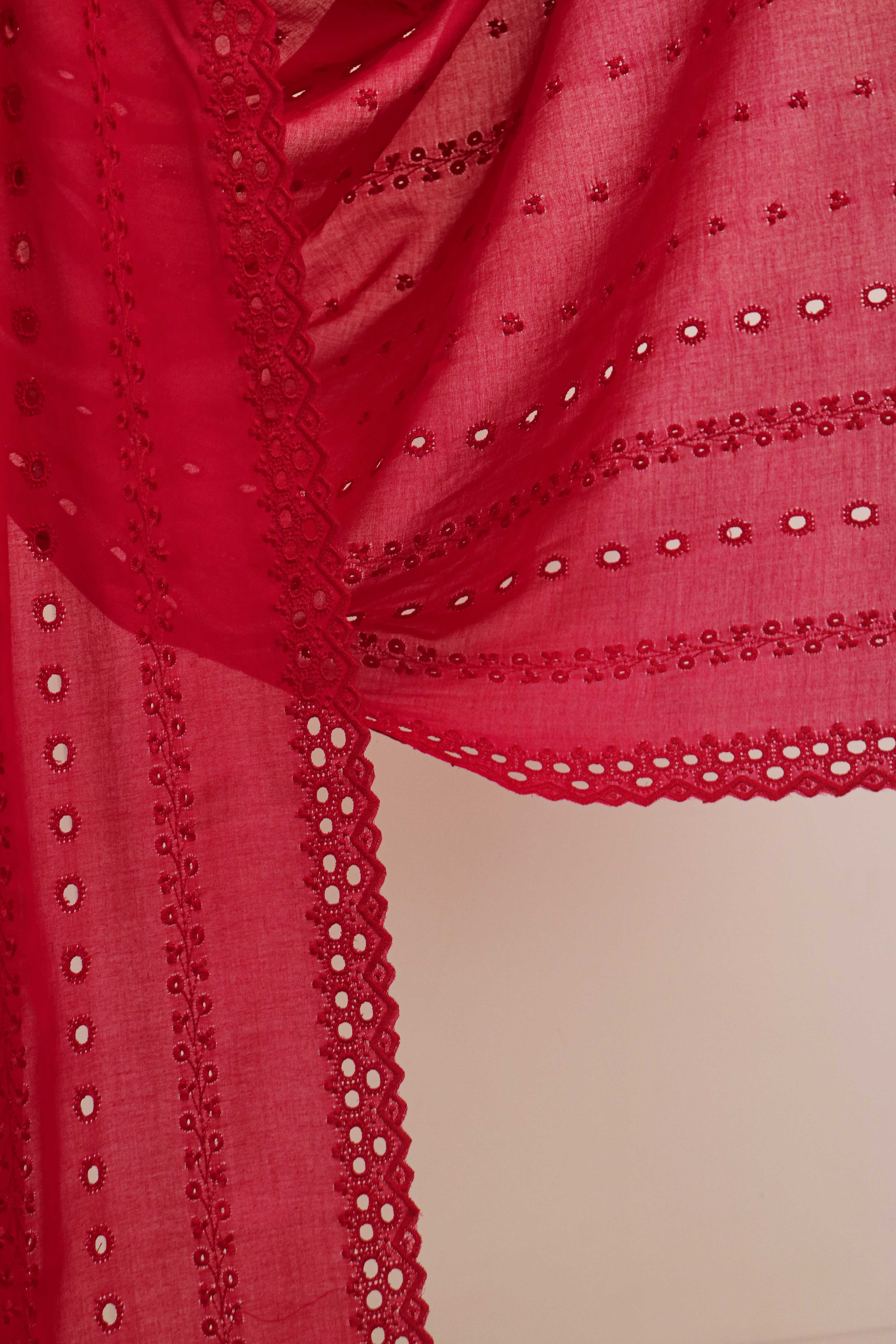 Embroidered Lawn Shawl 2868D - Image 3