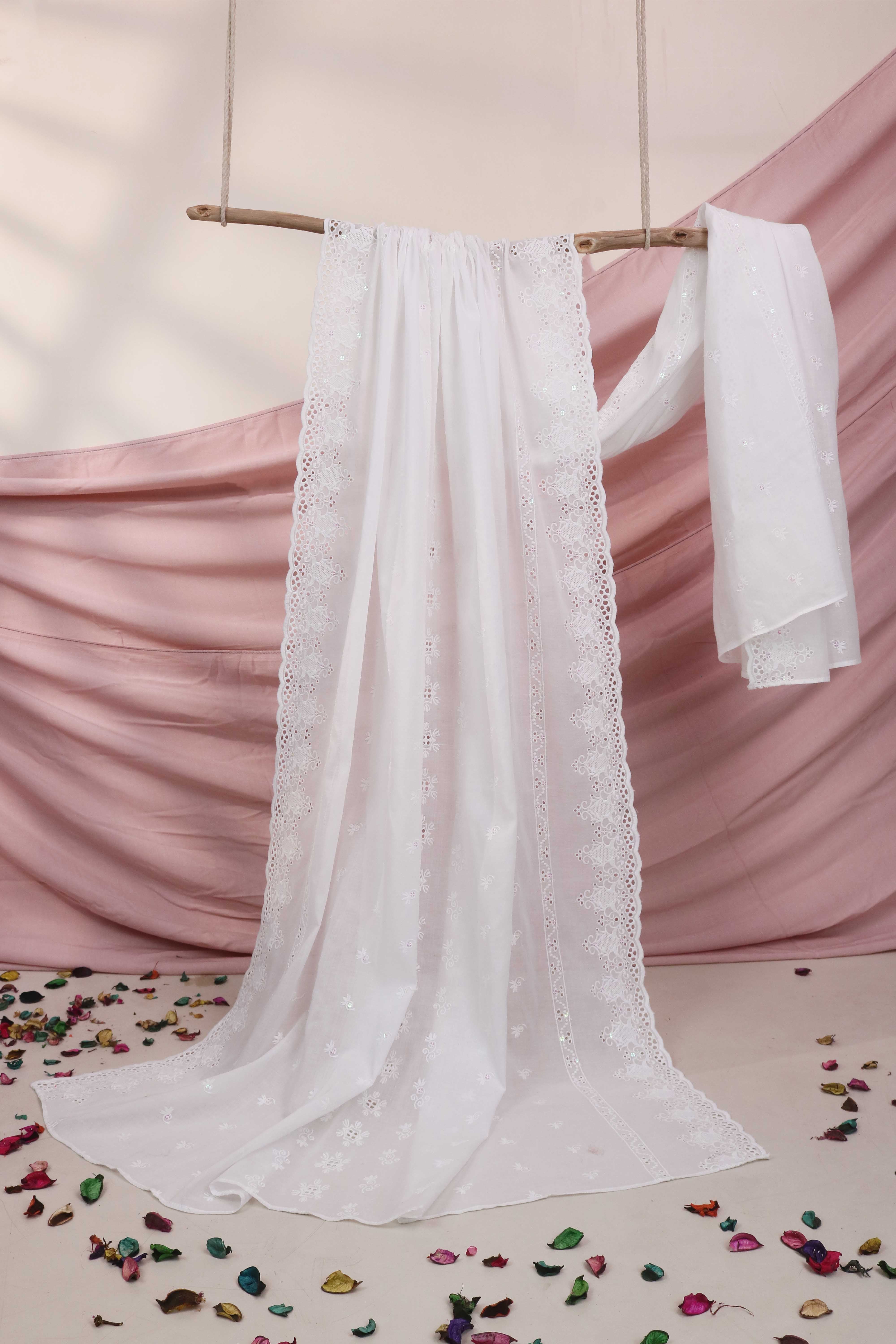 Embroidered Lawn Full Size Shawl 3179