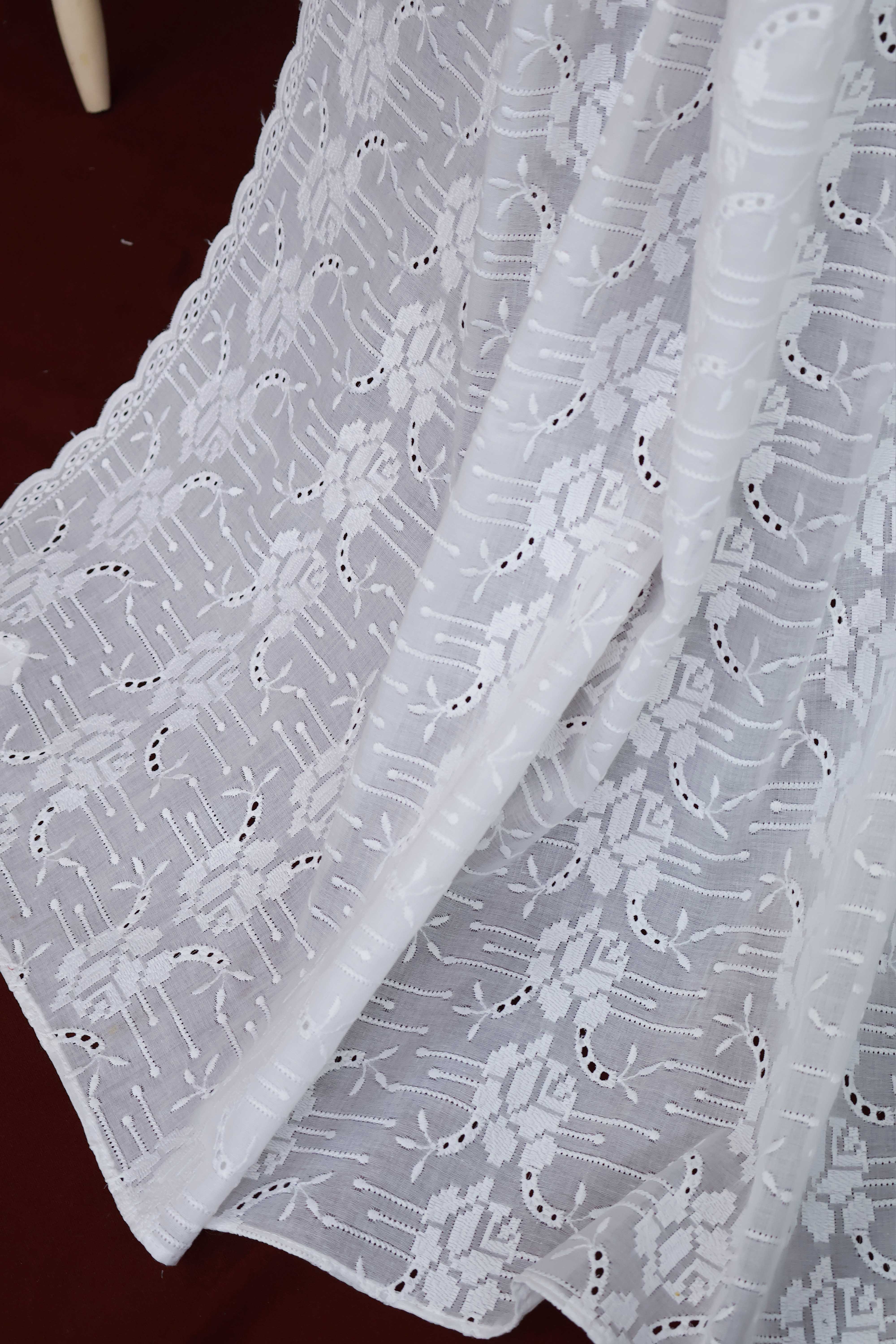 Embroidered Lawn Shawl 3364C - Image 5