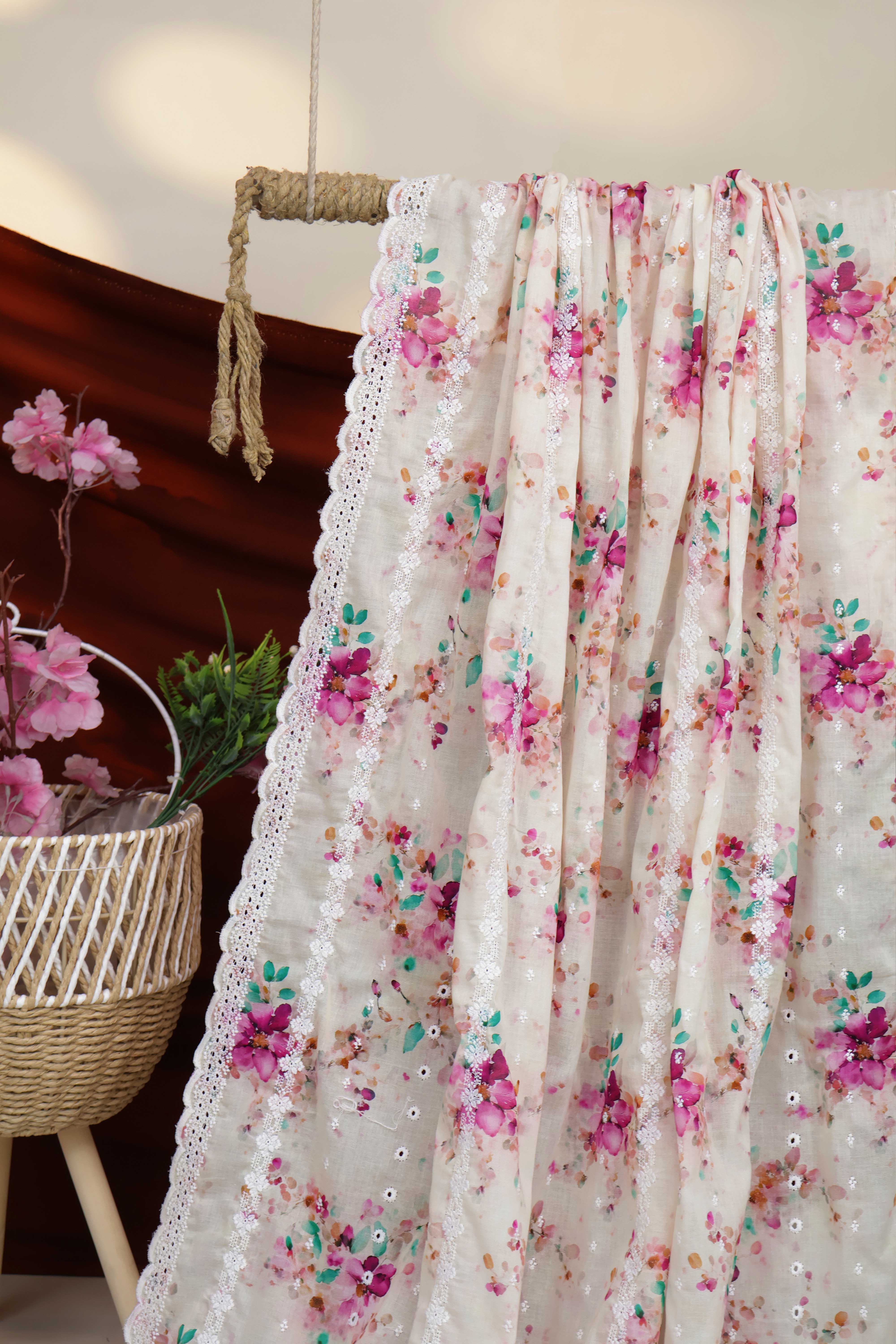 Embroidered Lawn Shawl 3636G - Image 2