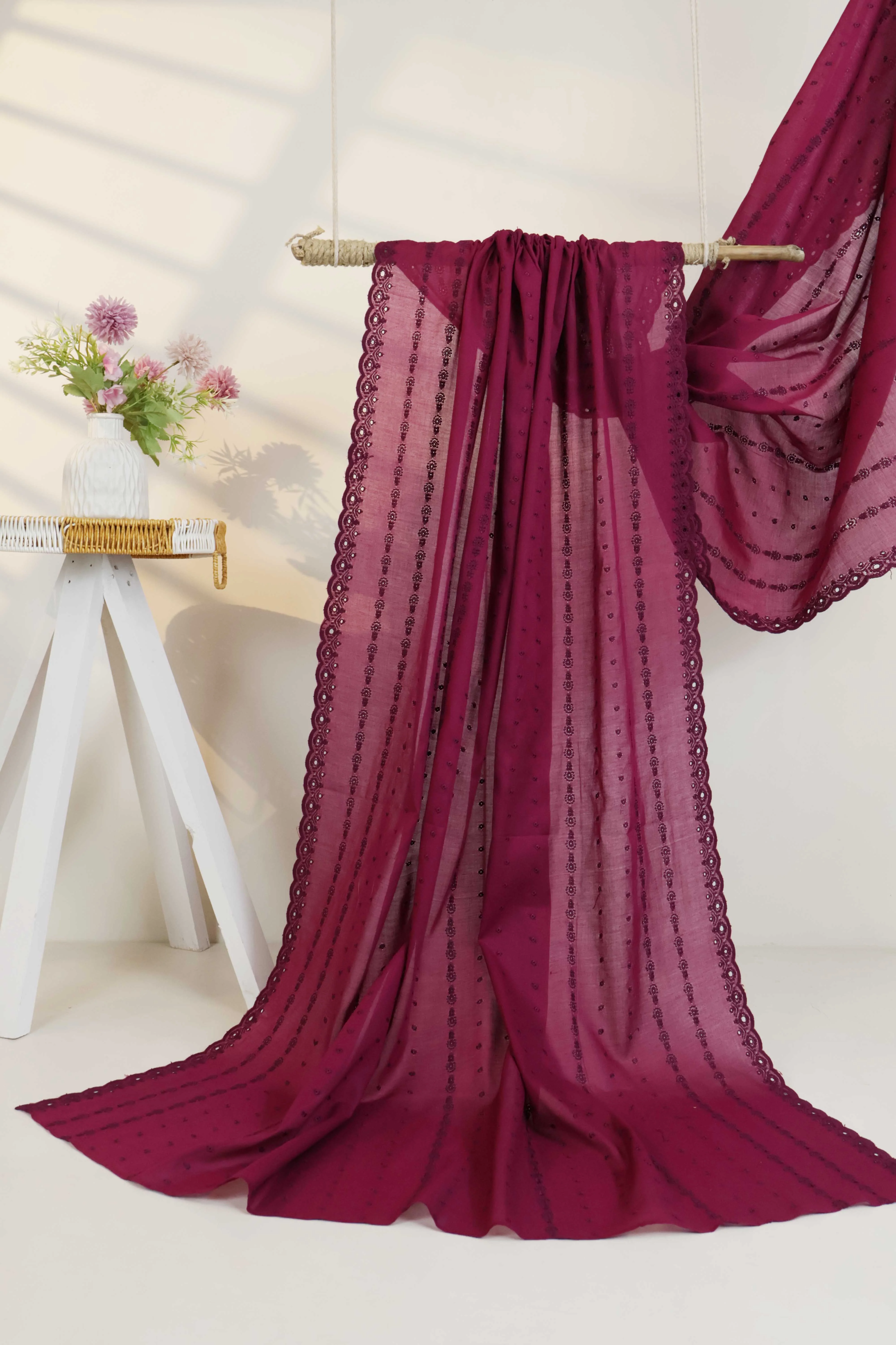 Embroidered Lawn Shawl 3787DD - Image 2