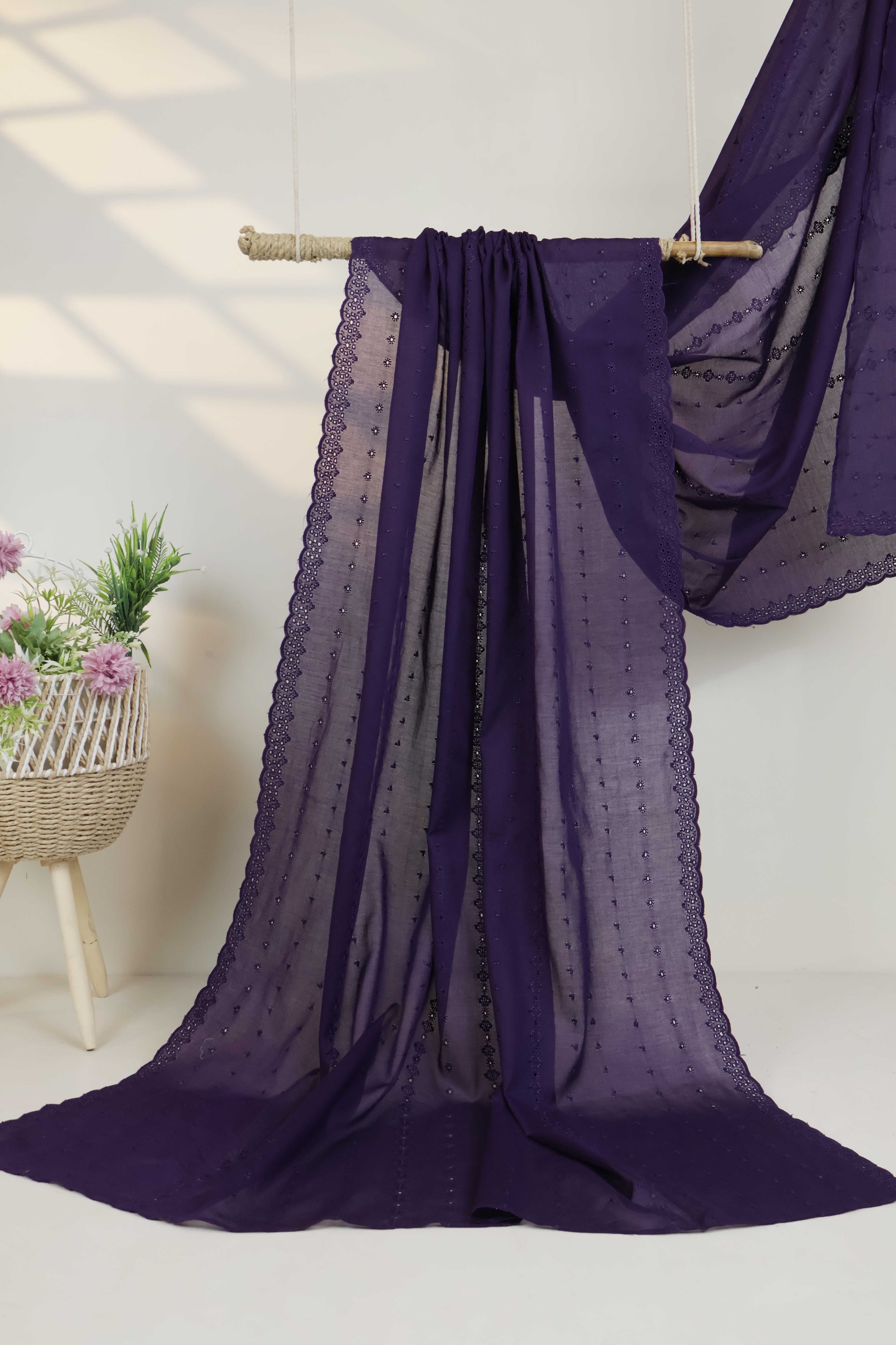 Embroidered Lawn Shawl 3787SS - Image 3
