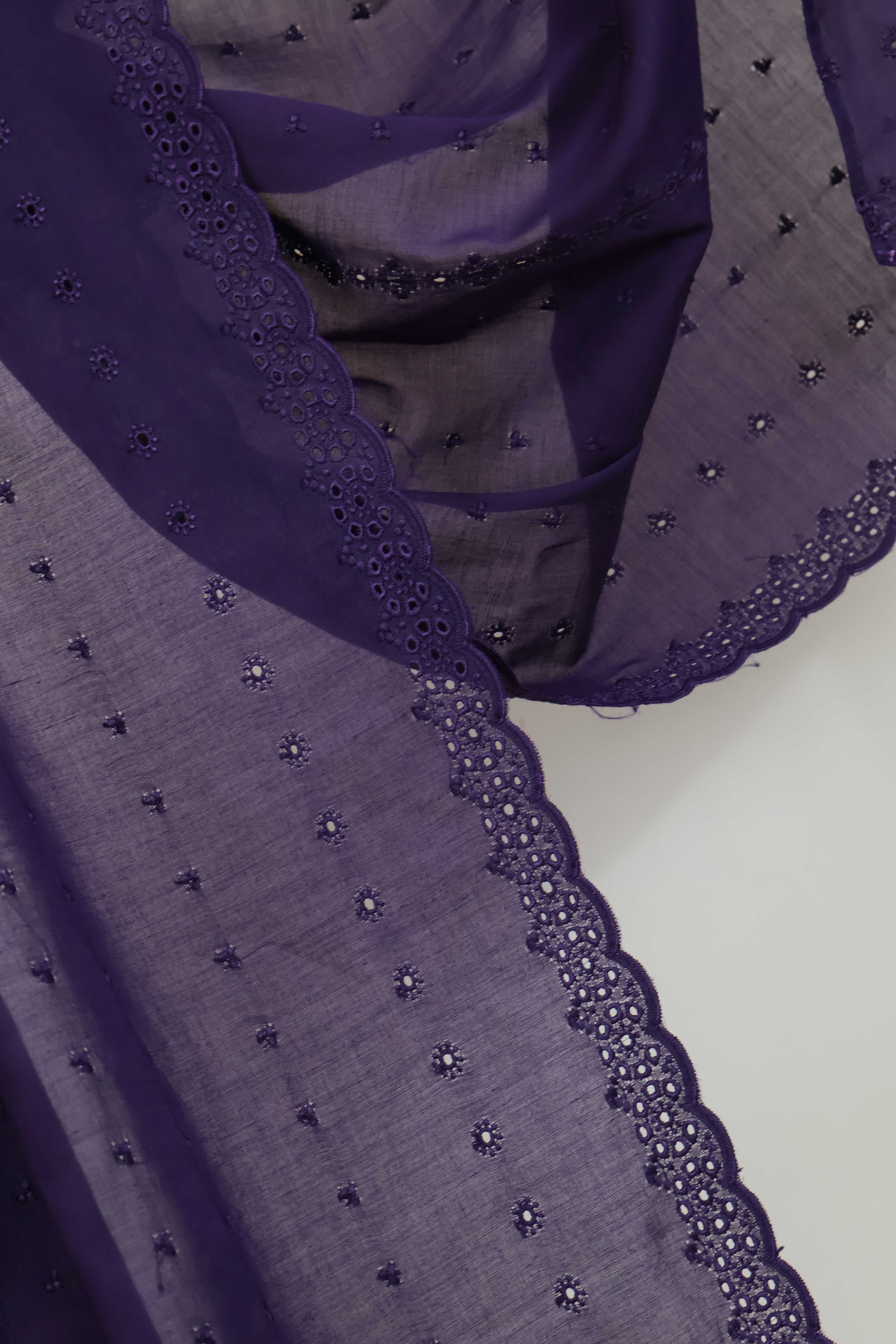 Embroidered Lawn Shawl 3787SS - Image 4