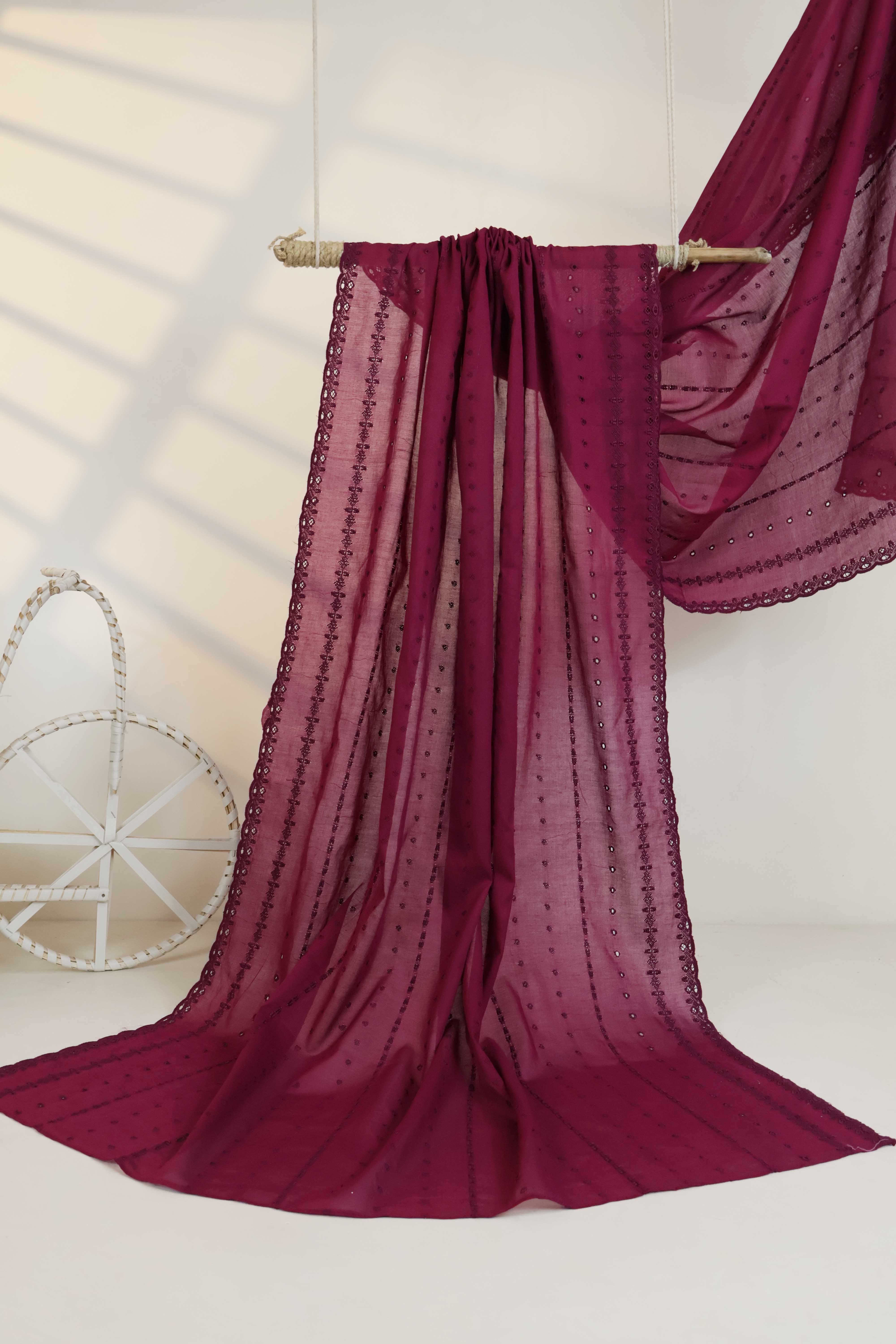 Embroidered Lawn Shawl 3787V - Image 3