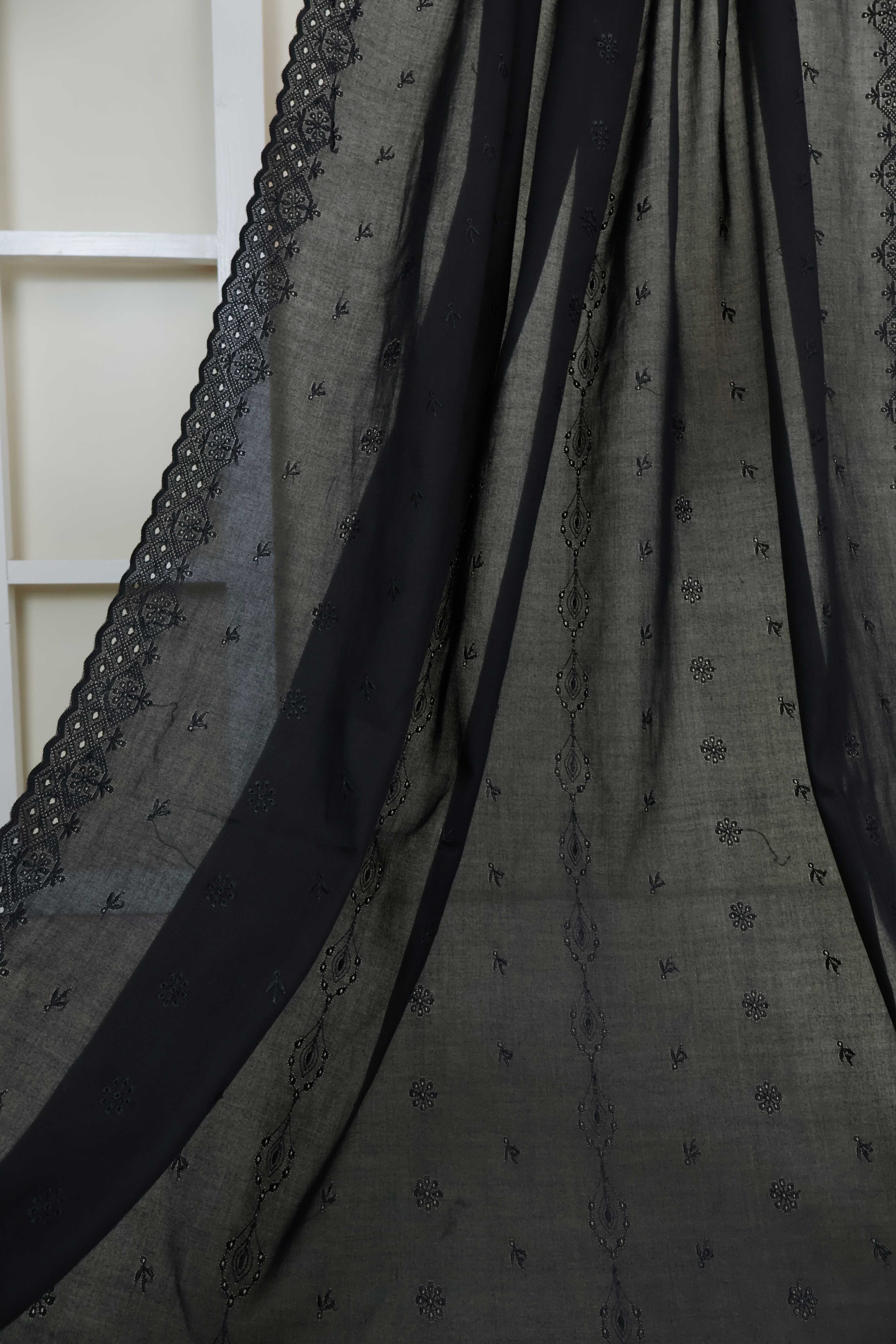 Embroidered Lawn Shawl HLSH124 - Image 5