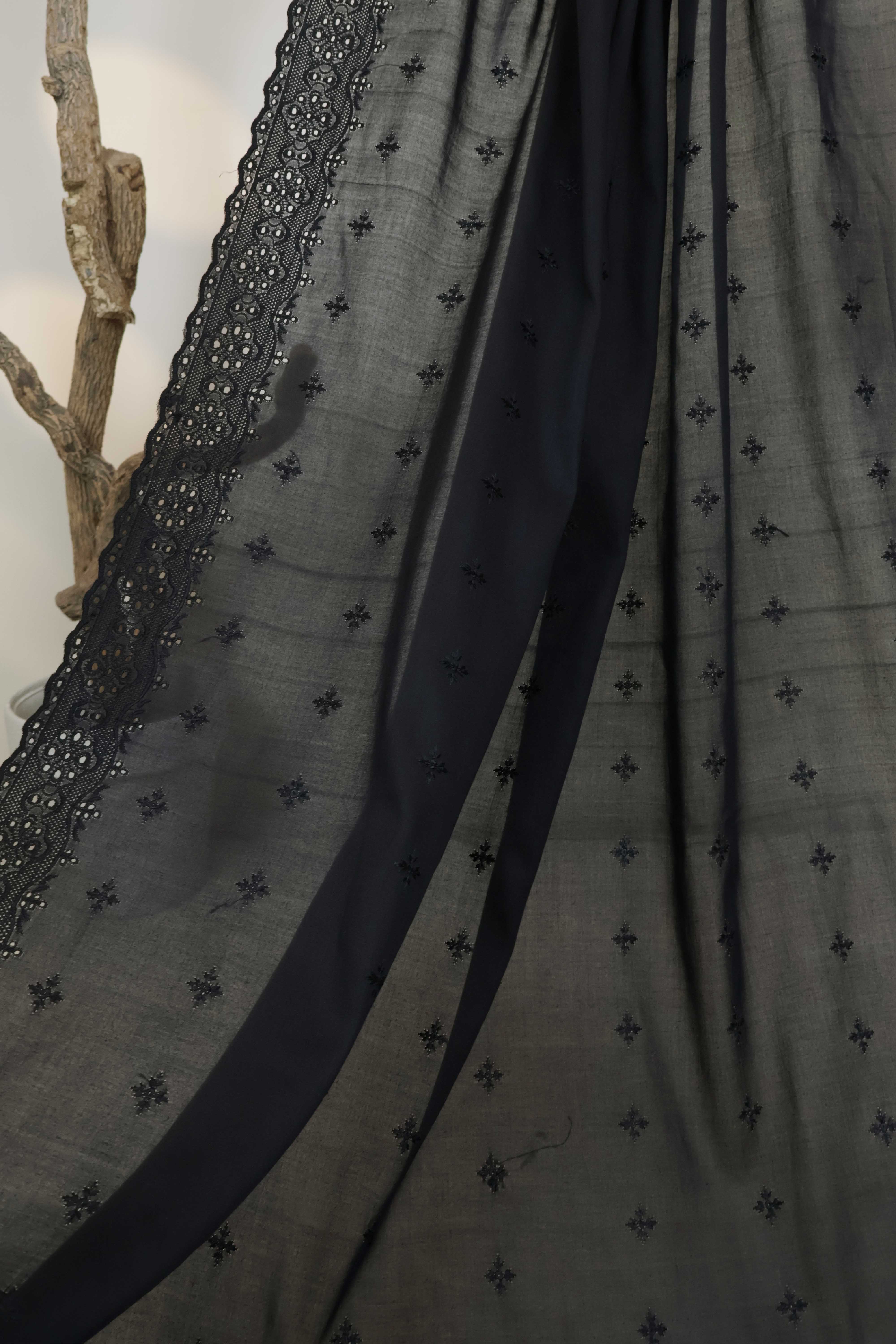 Embroidered Lawn Shawl HLSH127 - Image 5