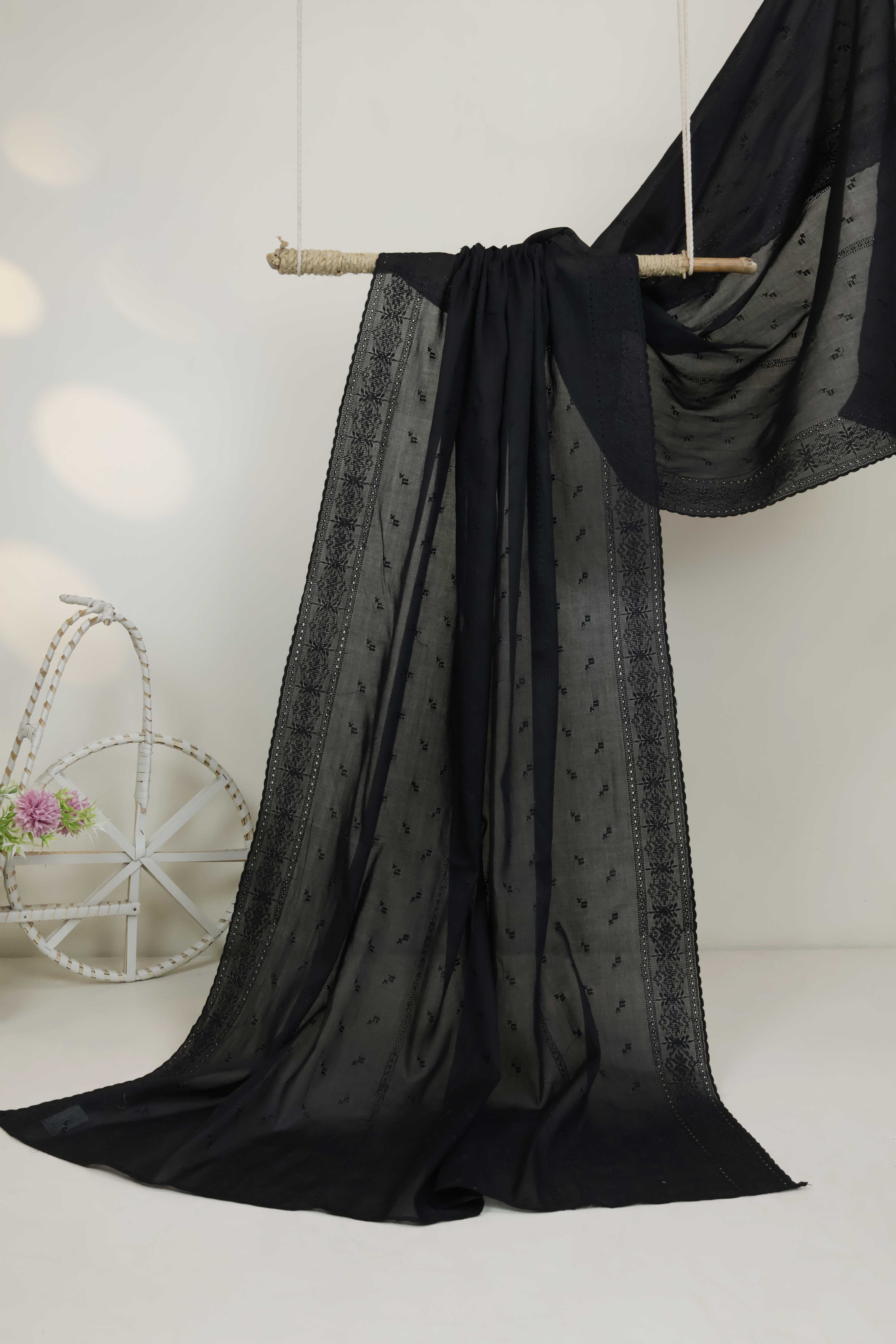Embroidered Lawn Shawl HLSH120 - Image 3
