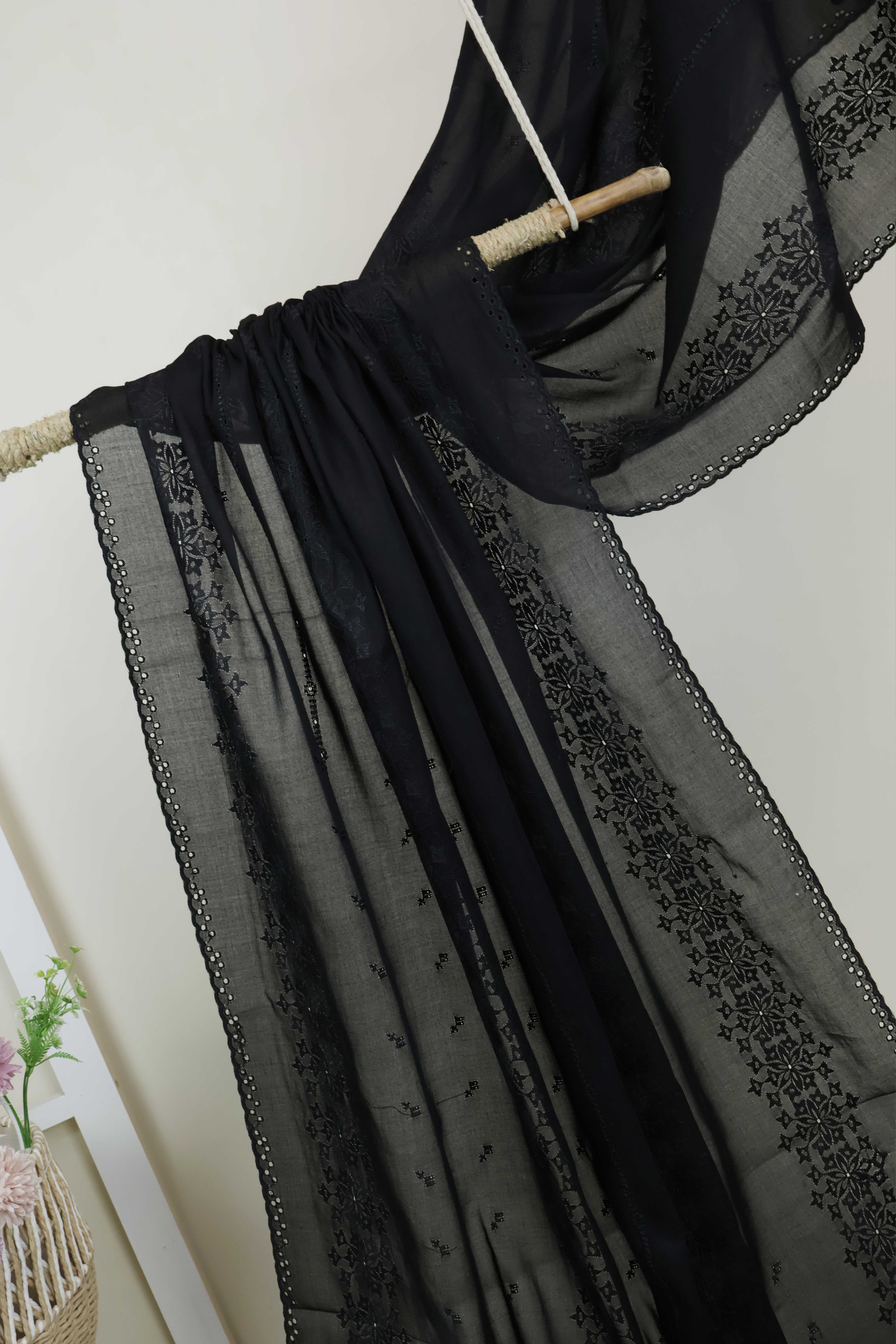 Embroidered Lawn Shawl HLSH160 - Image 5