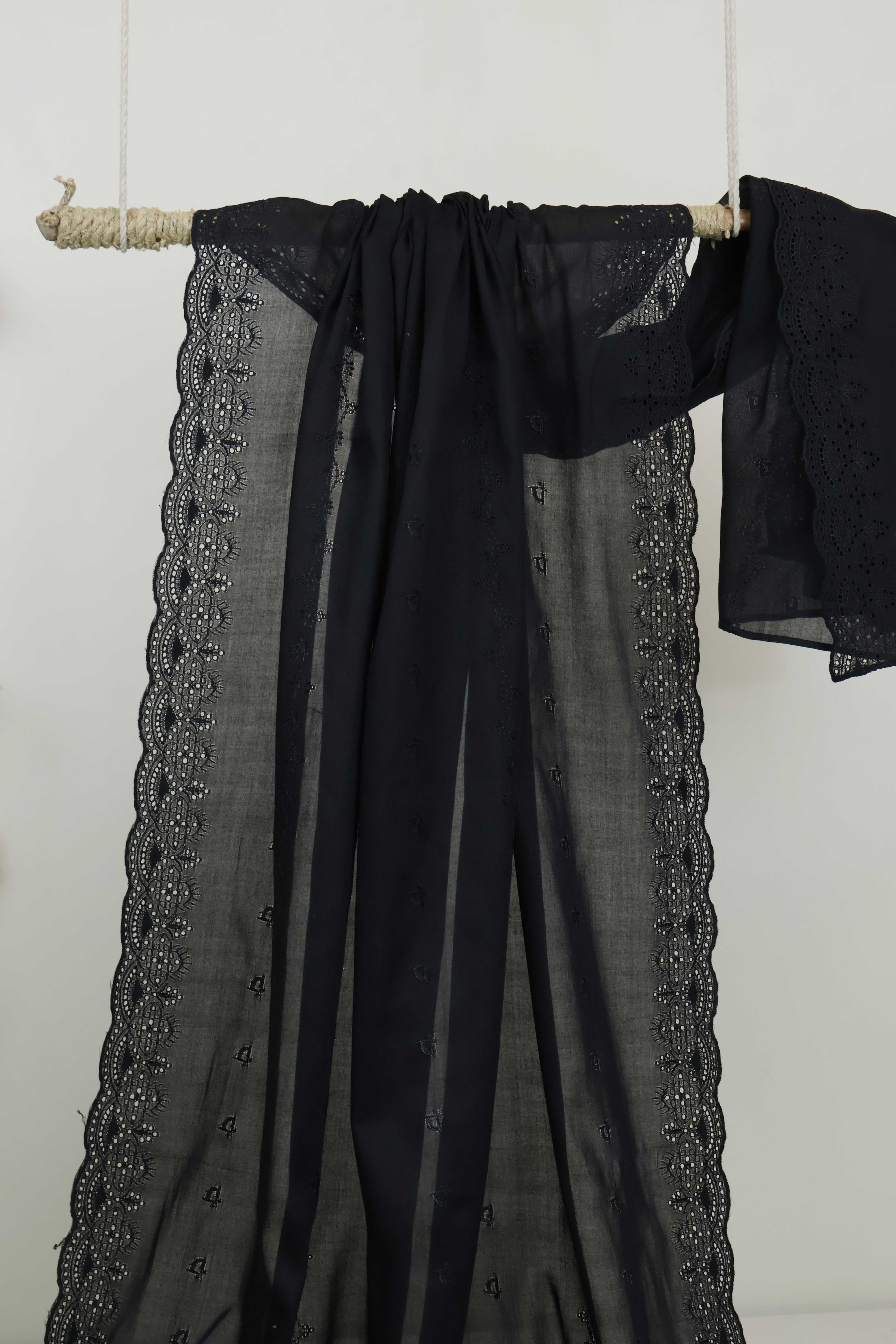 Embroidered Lawn Shawl HLSH161