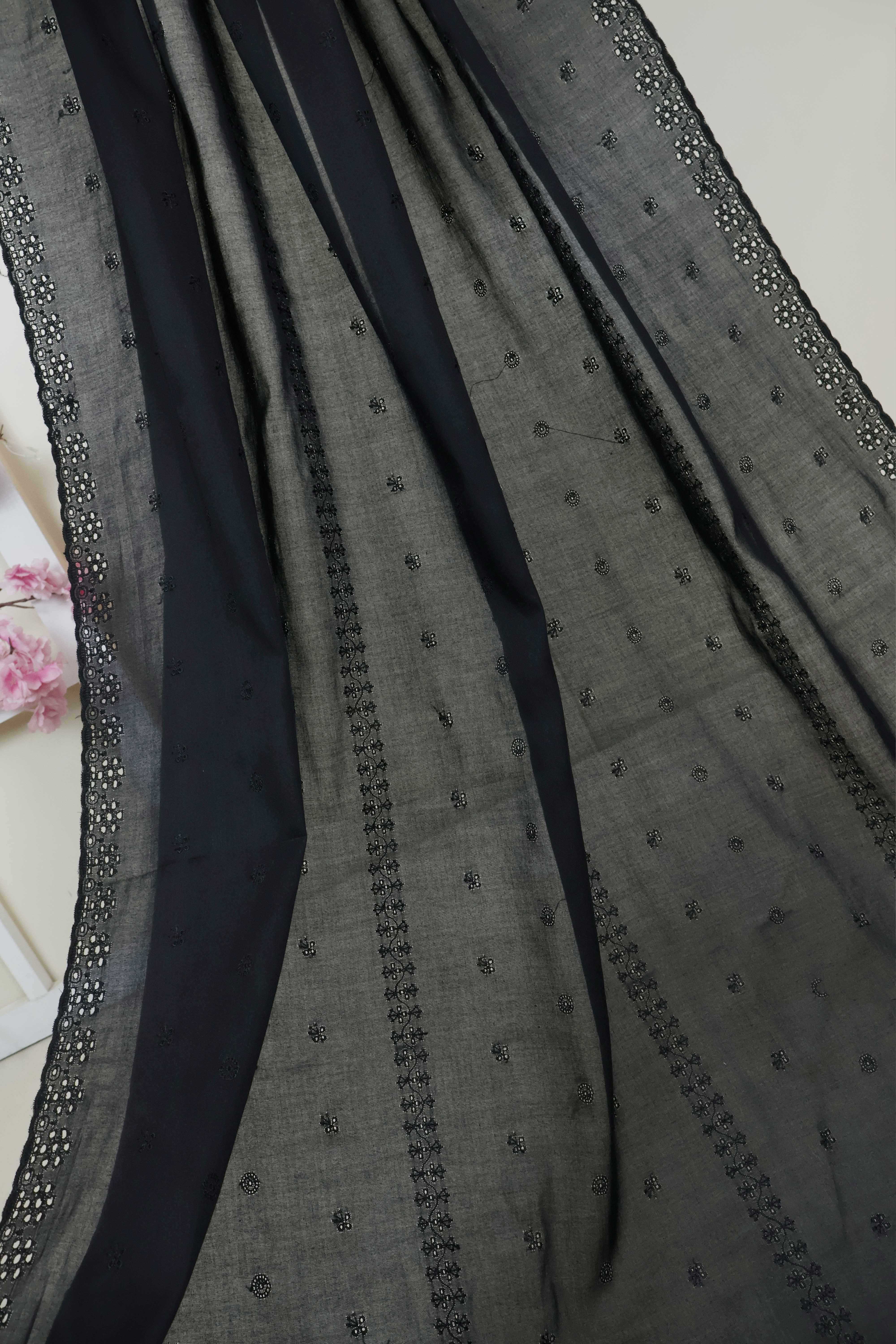 Embroidered Lawn Shawl HLSH163 - Image 5