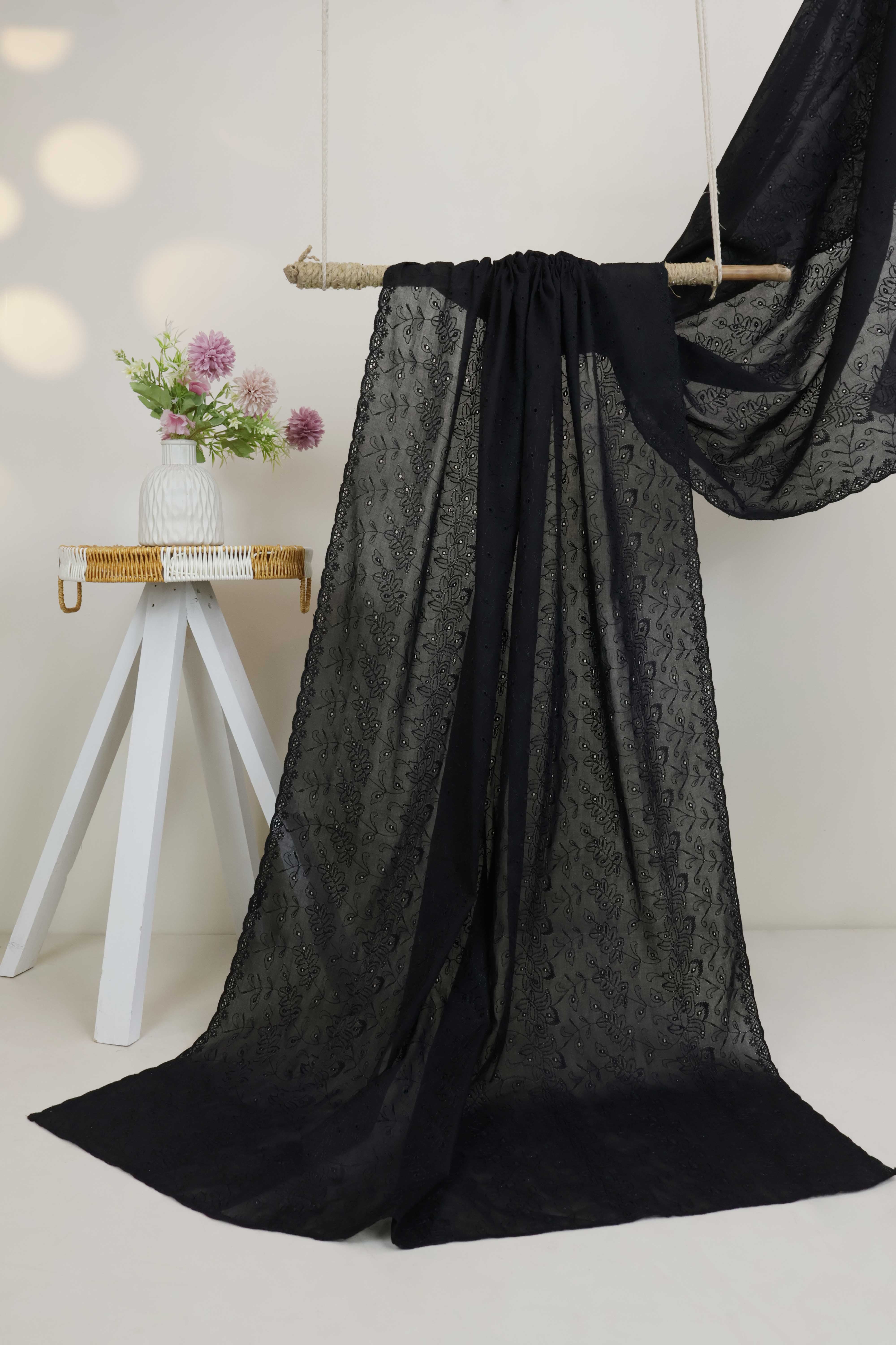 Full Embroidered Lawn Shawl HLSH178 - Image 2