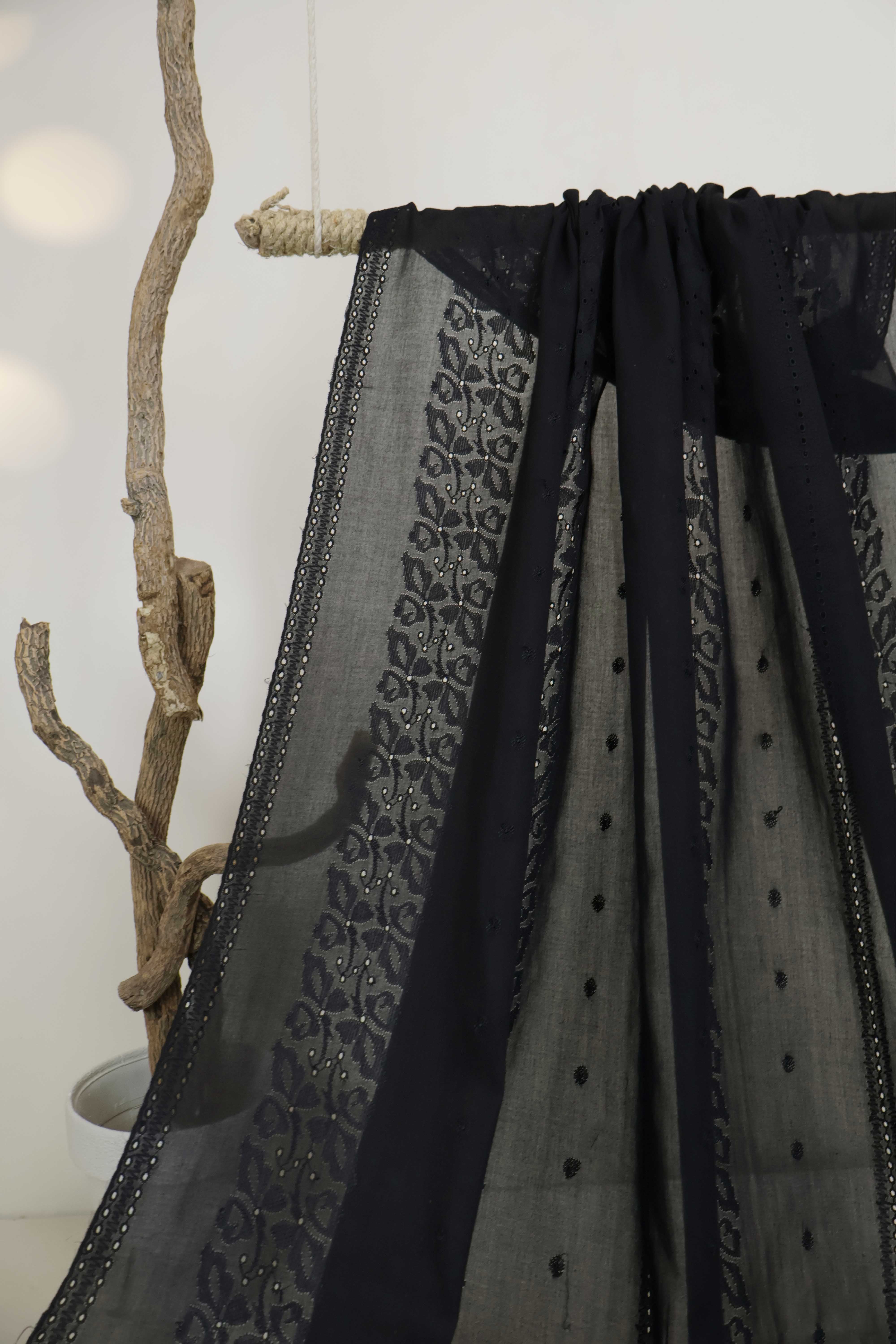 Embroidered Lawn Shawl HLSH184 - Image 2