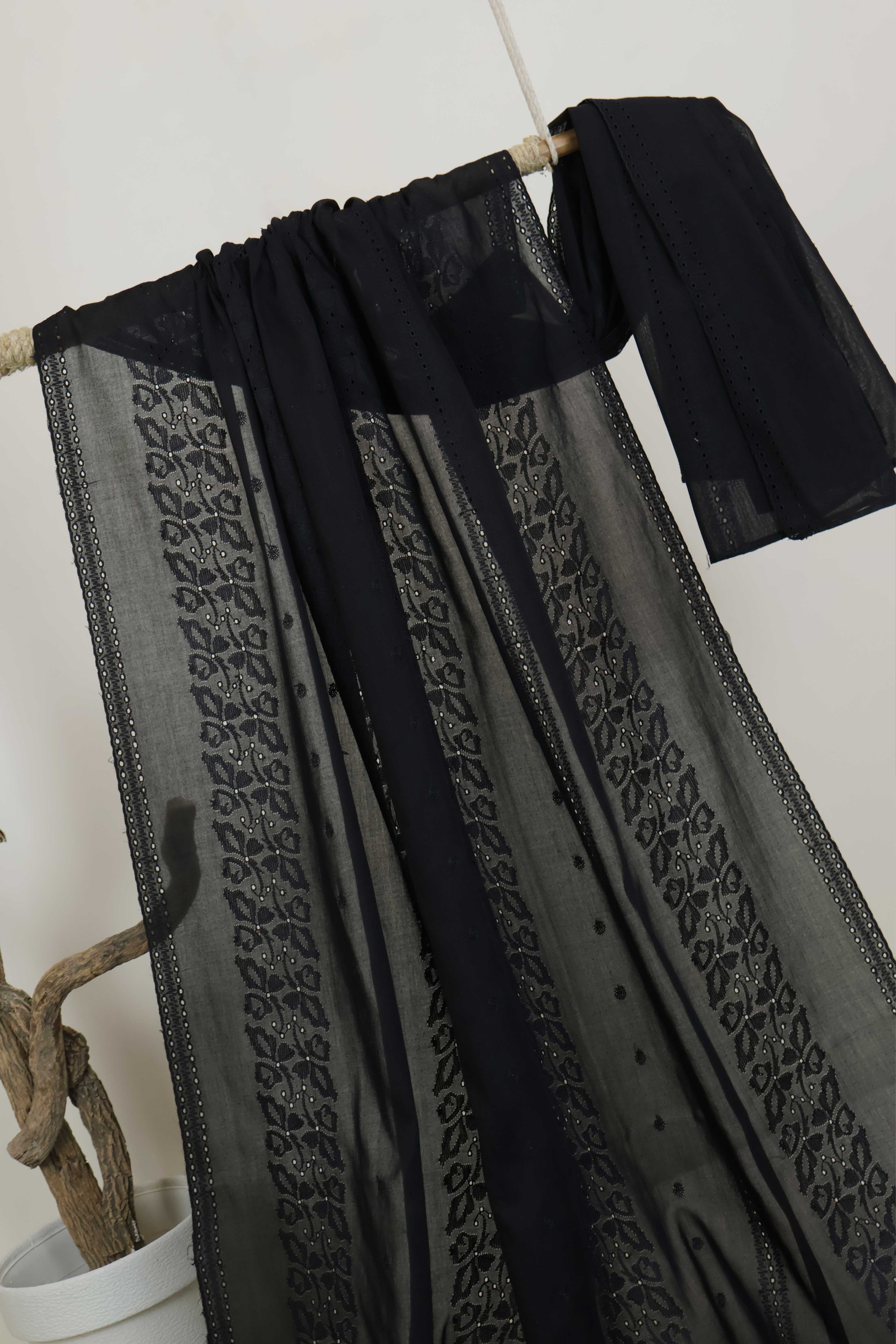 Embroidered Lawn Shawl HLSH184 - Image 3
