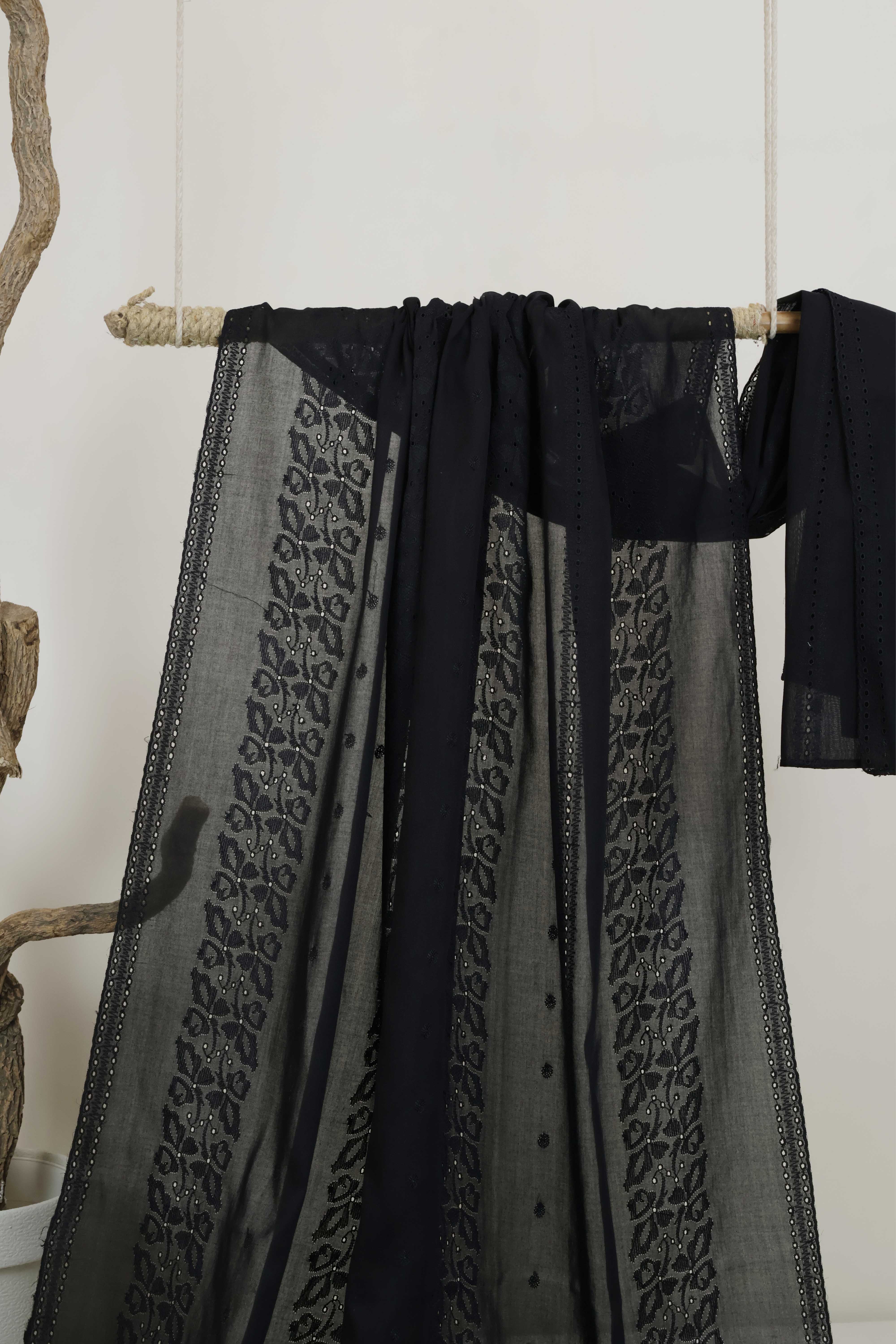 Embroidered Lawn Shawl HLSH184 - Image 4
