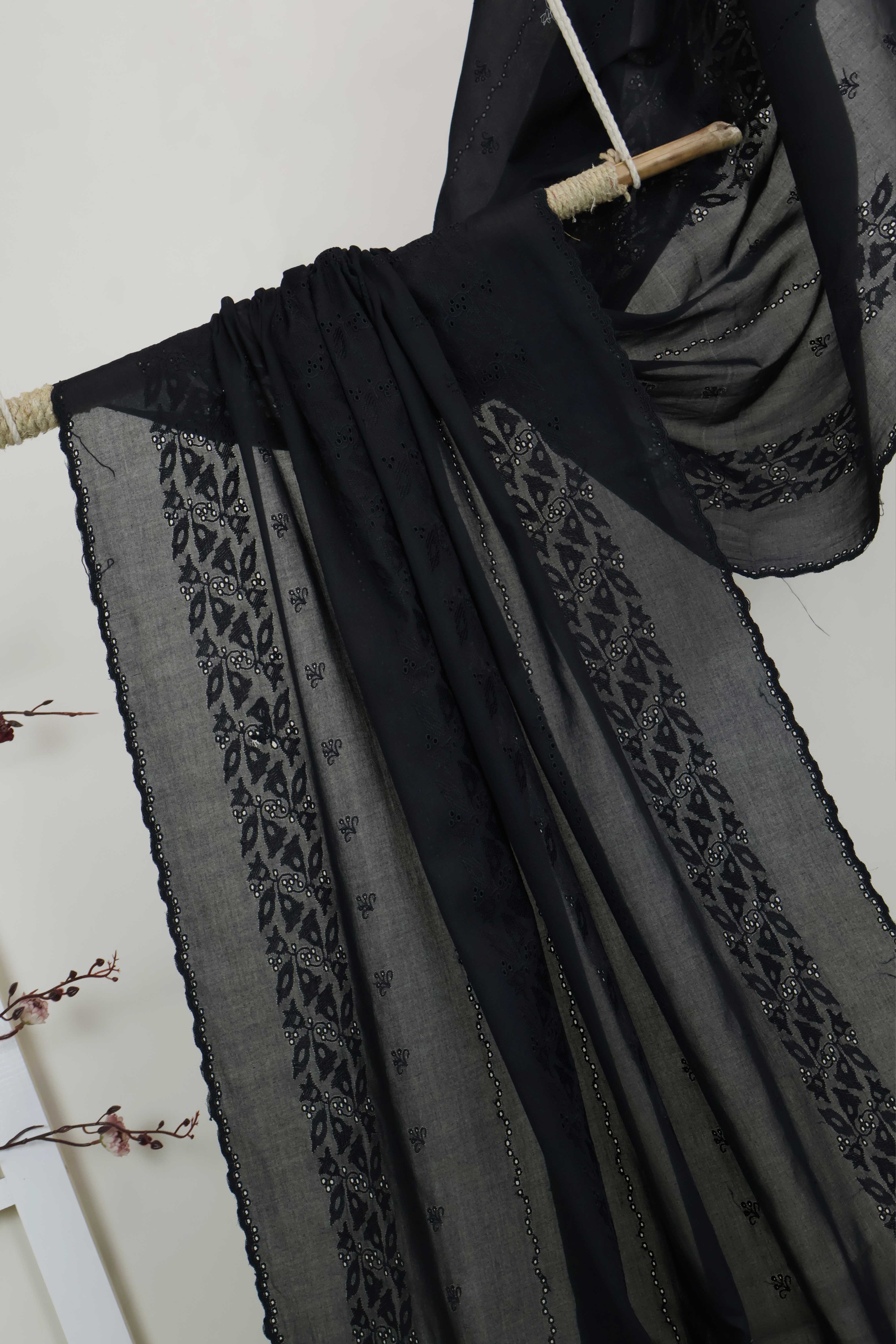 Embroidered Lawn Shawl HLSH186 - Image 5