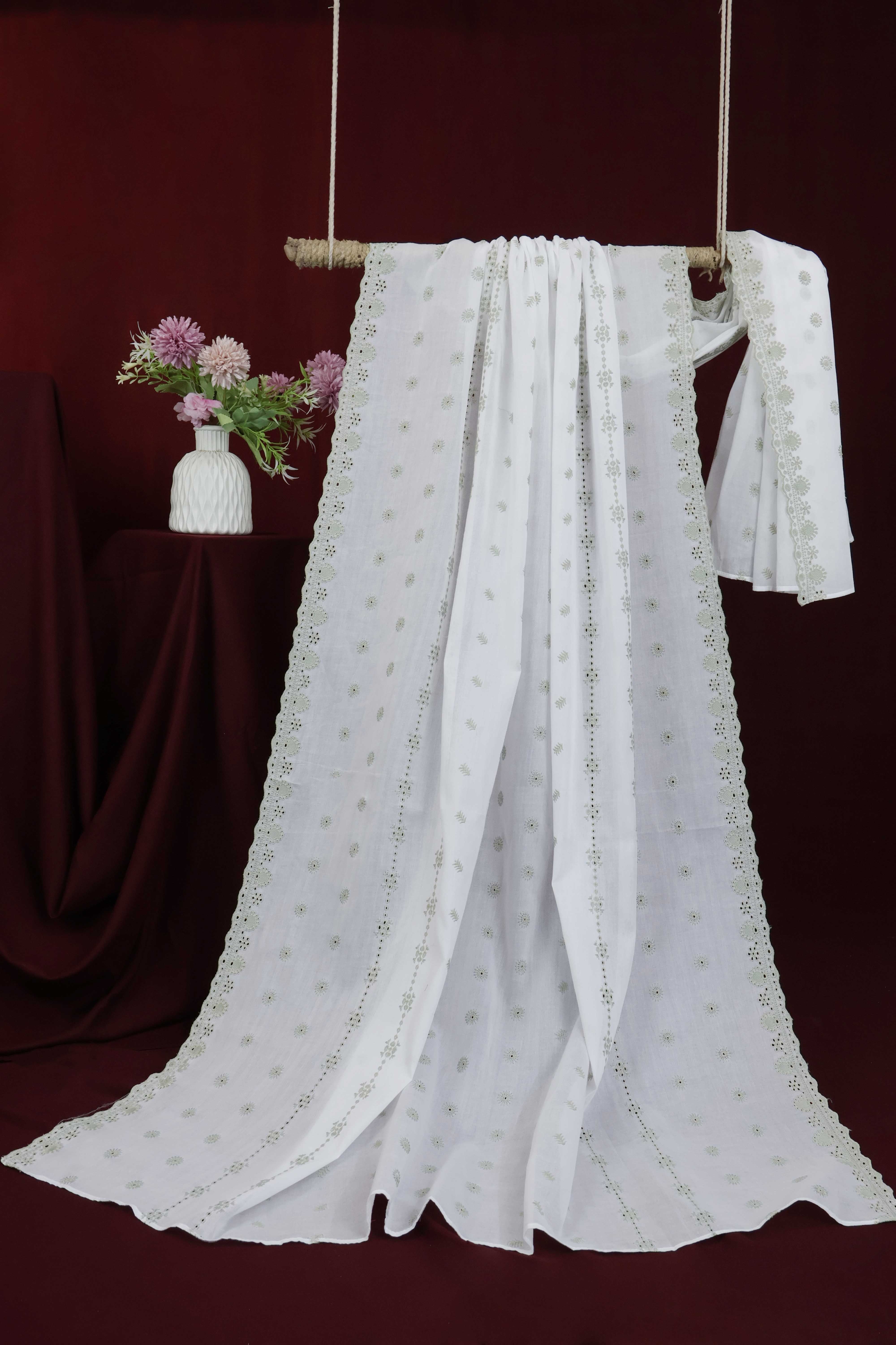 Embroidered Lawn Shawl HLSH194 - Image 2