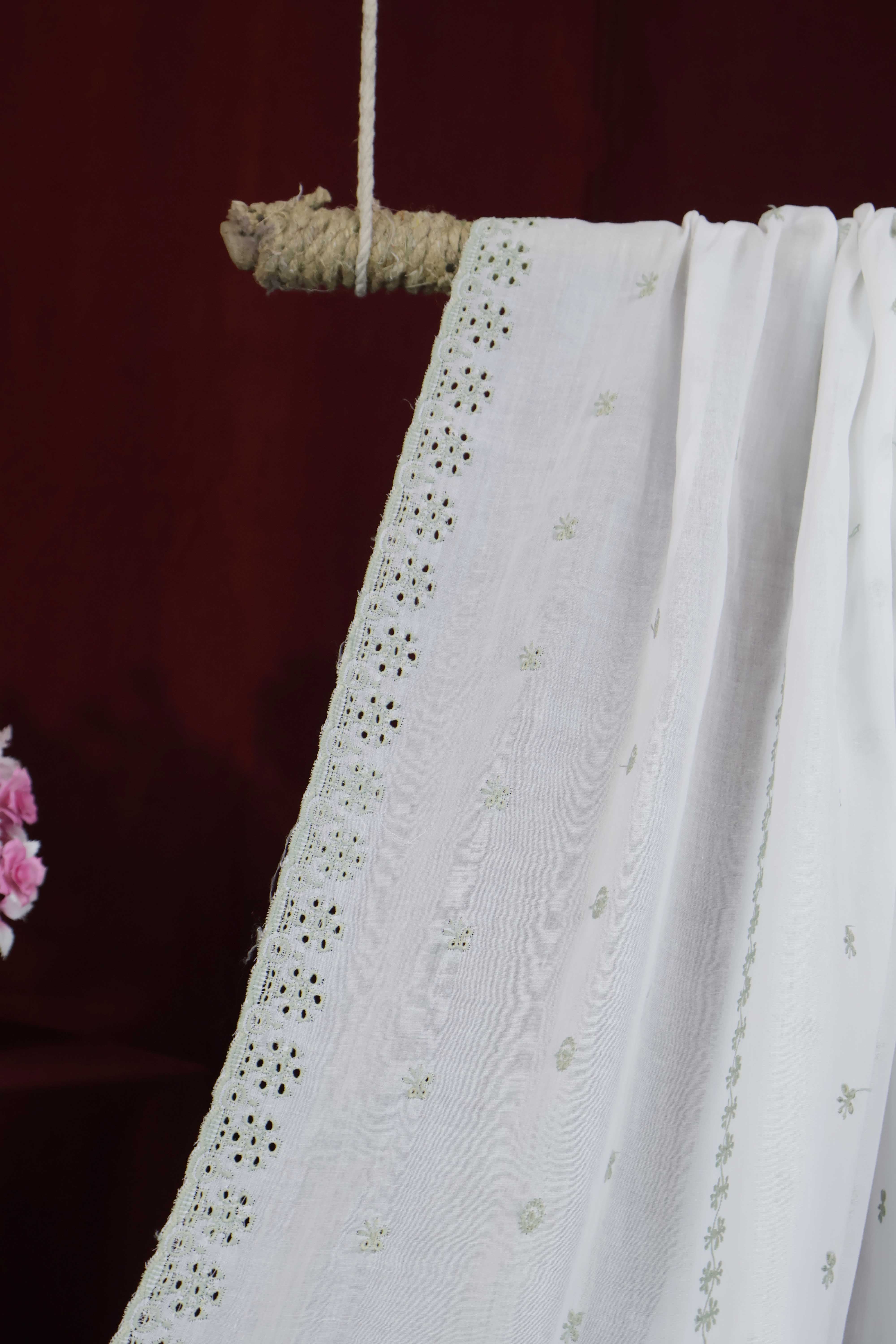 Embroidered Lawn Shawl HLSH195 - Image 3