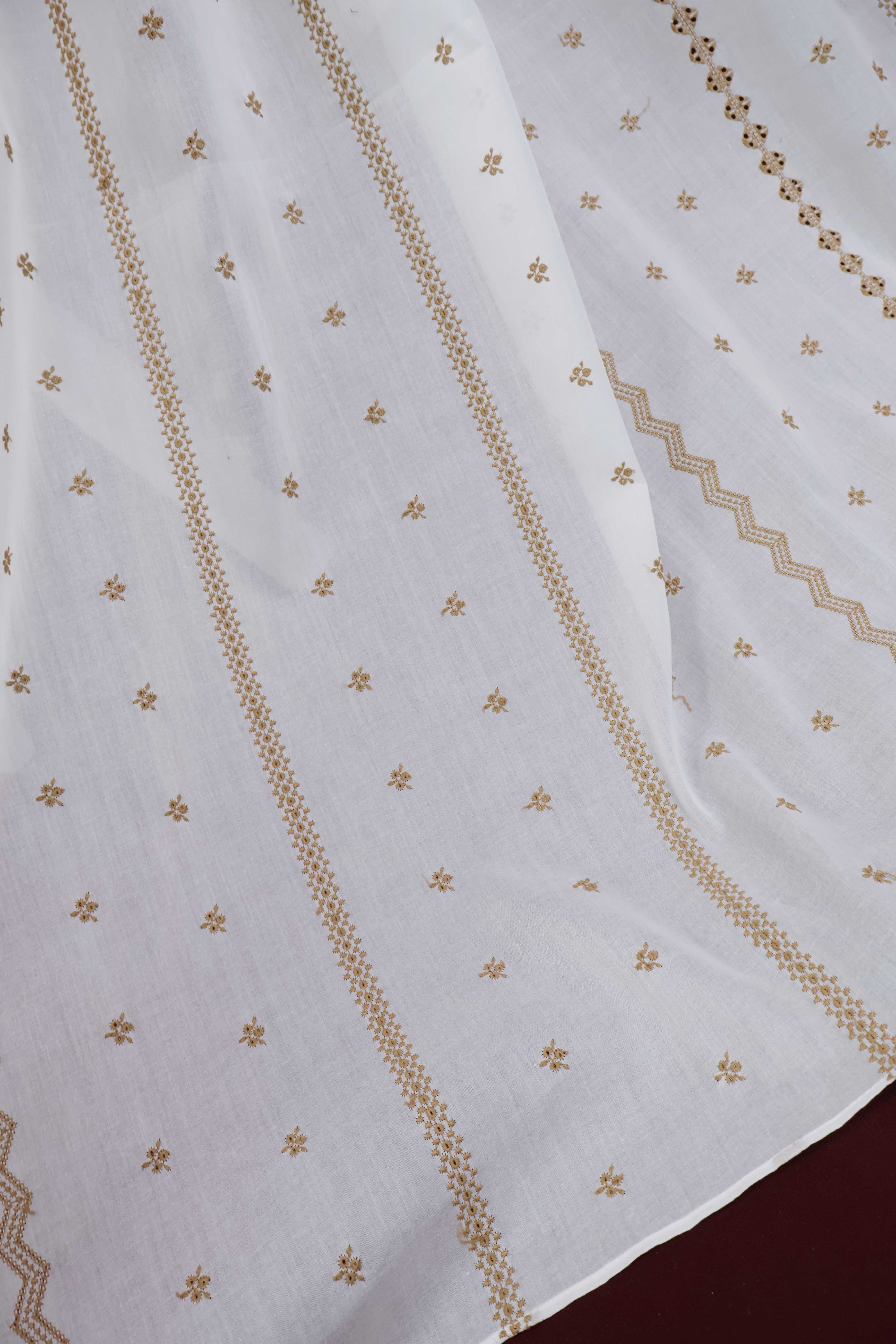 Embroidered Lawn Shawl HLSH196 - Image 5