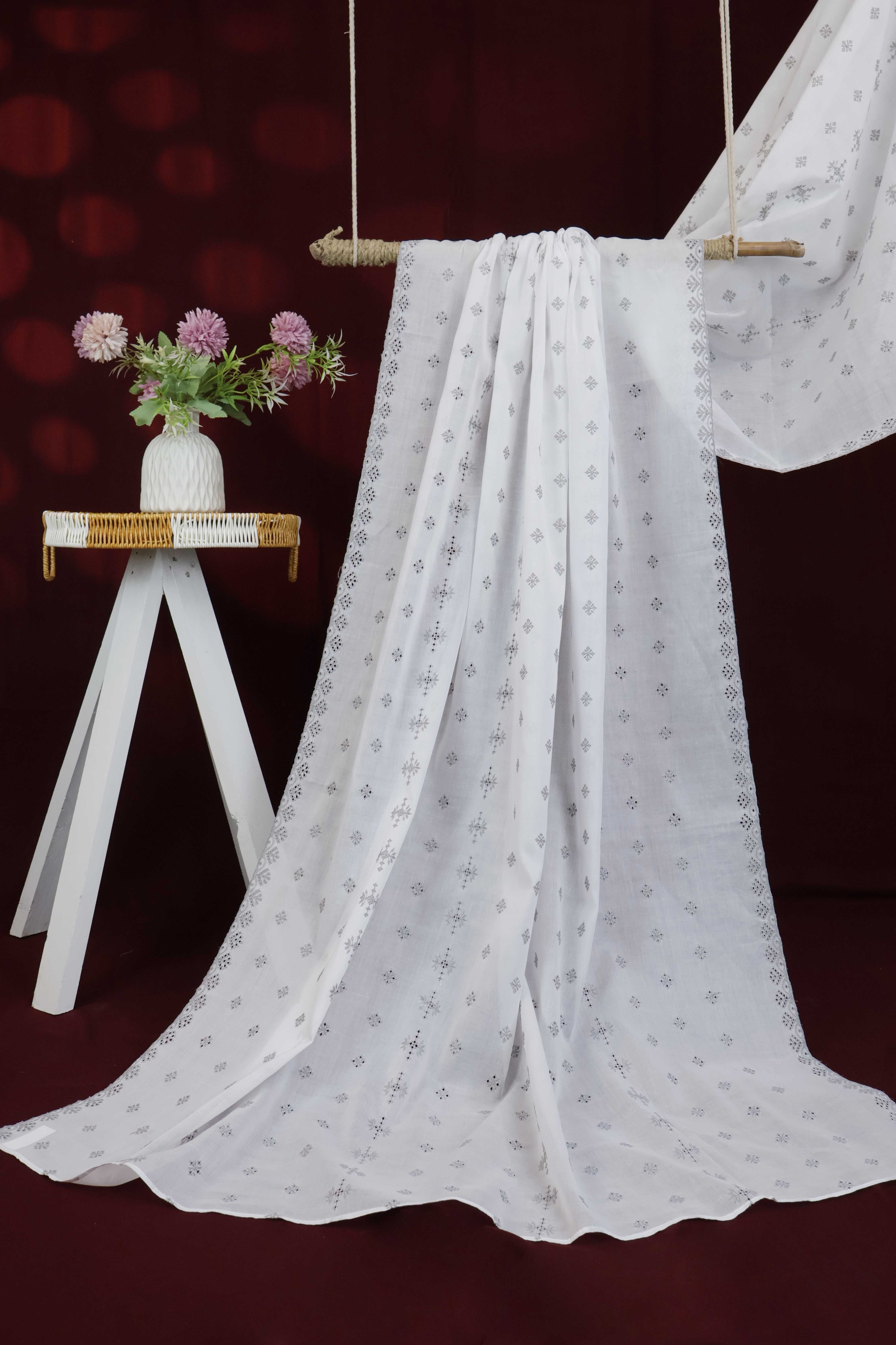 Embroidered Lawn Shawl HLSH197 - Image 2