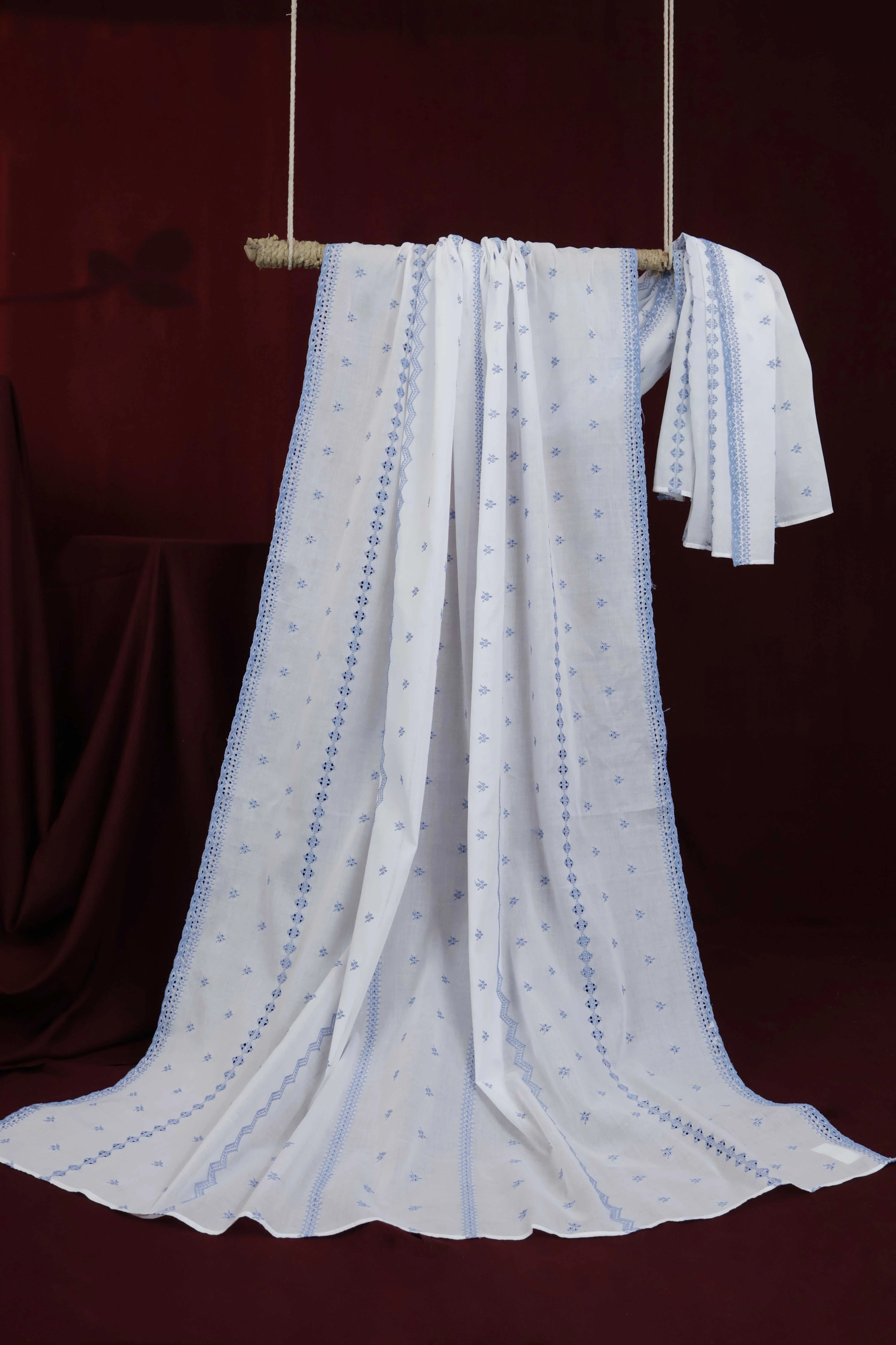 Embroidered Lawn Shawl HLSH199 - Image 2