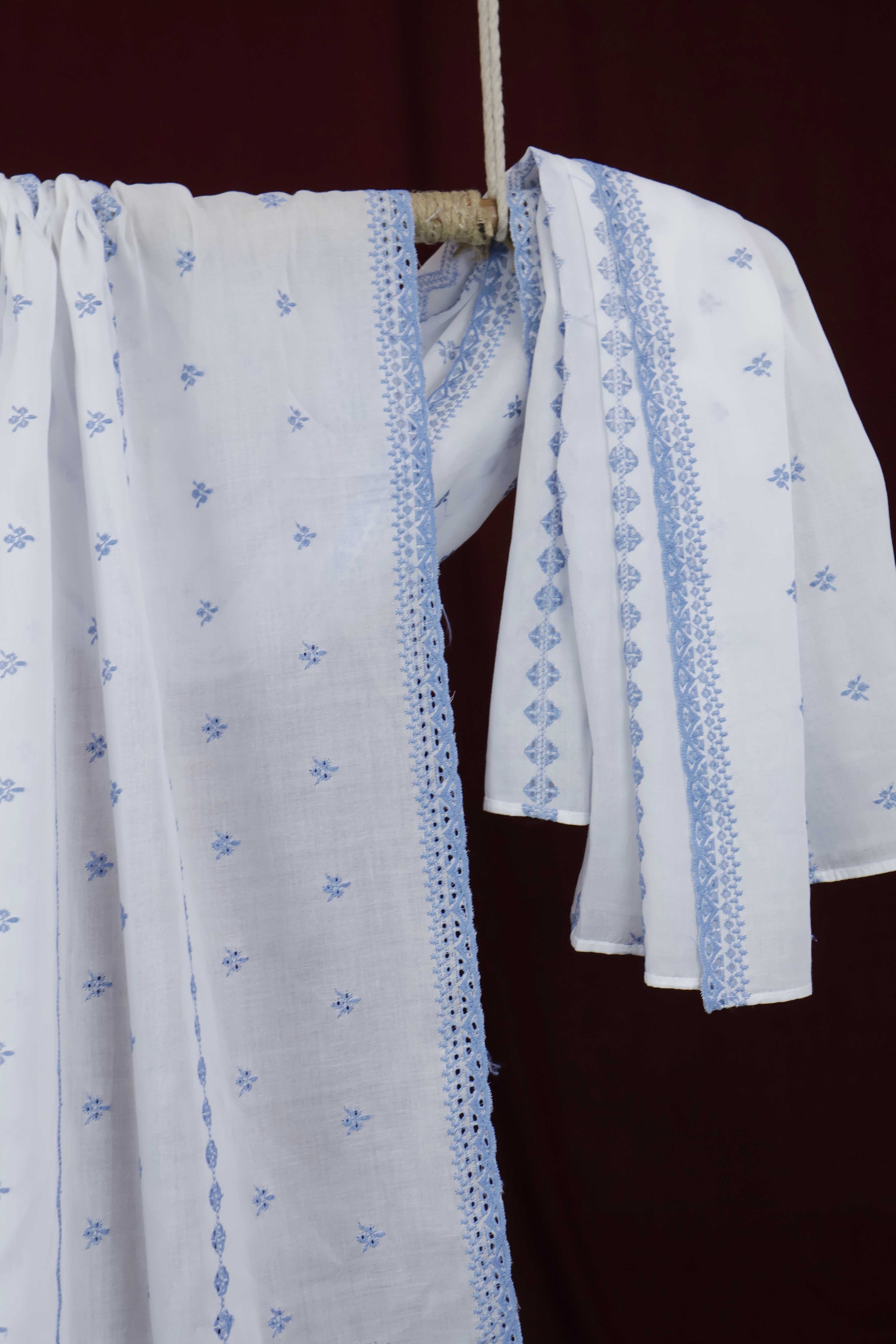 Embroidered Lawn Shawl HLSH199 - Image 3