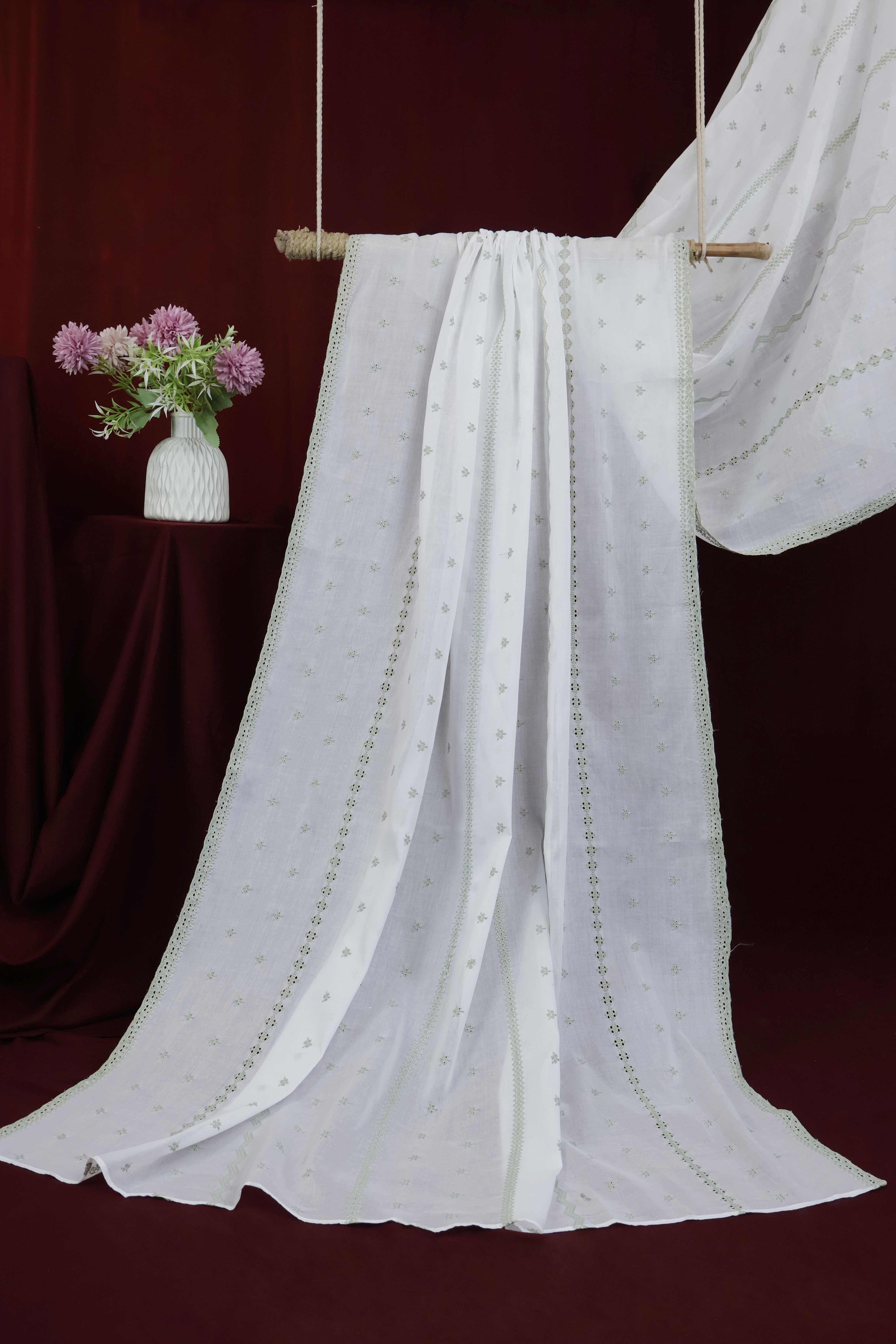 Embroidered Lawn Shawl HLSH201 - Image 2